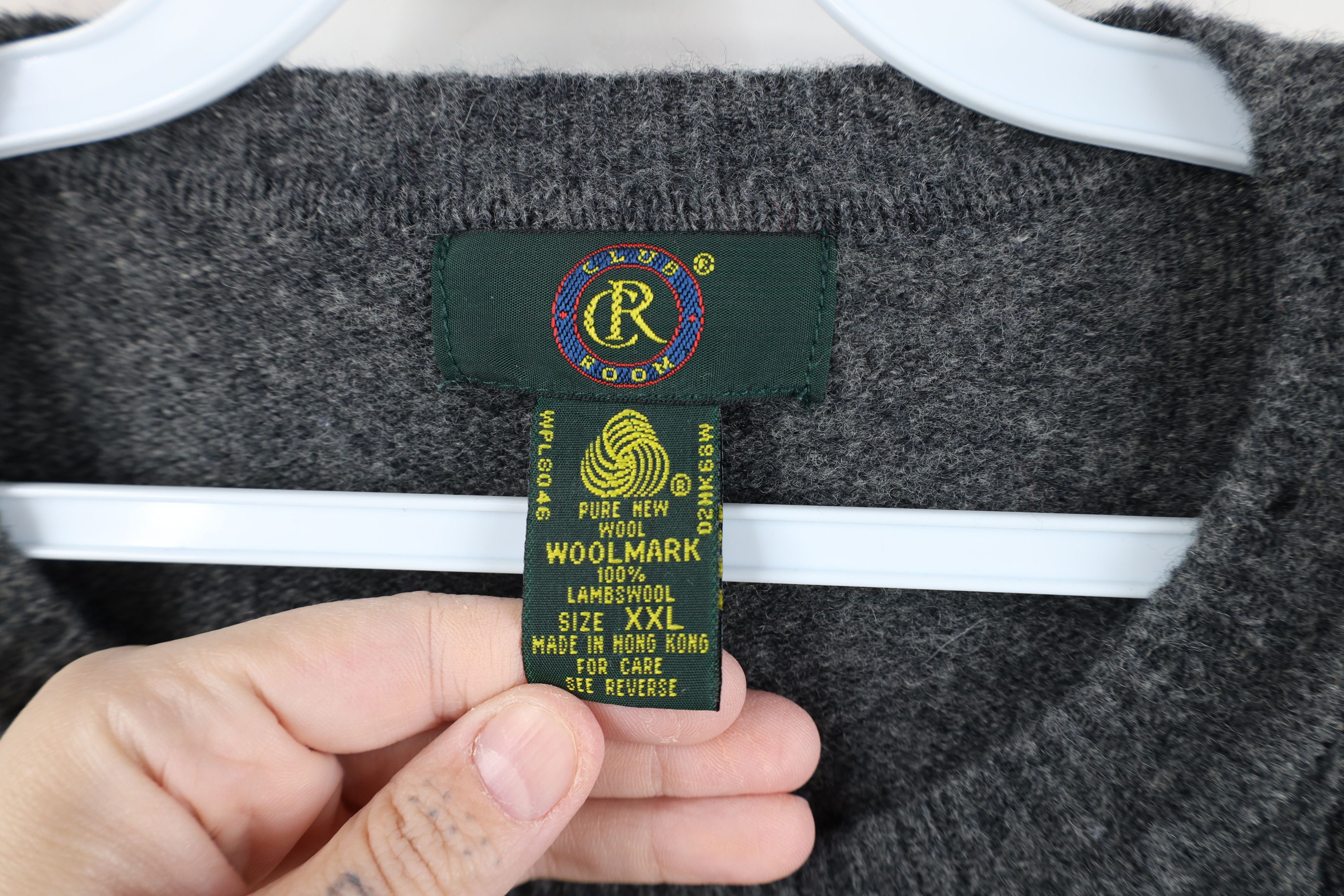 Vintage Vintage 90s Streetwear Wool Chunky Cable Knit Sweater Gray Size US XXL / EU 58 / 5 - 5 Thumbnail