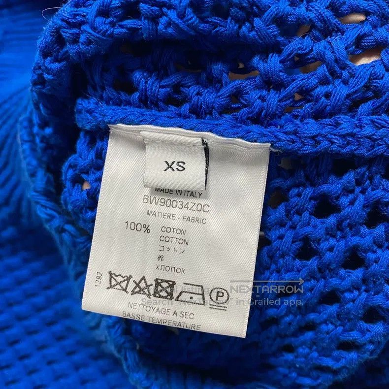 Givenchy Givenchy Baby Blue Openwork Destroyed i feel love Sweater Size US XS / EU 42 / 0 - 4 Thumbnail