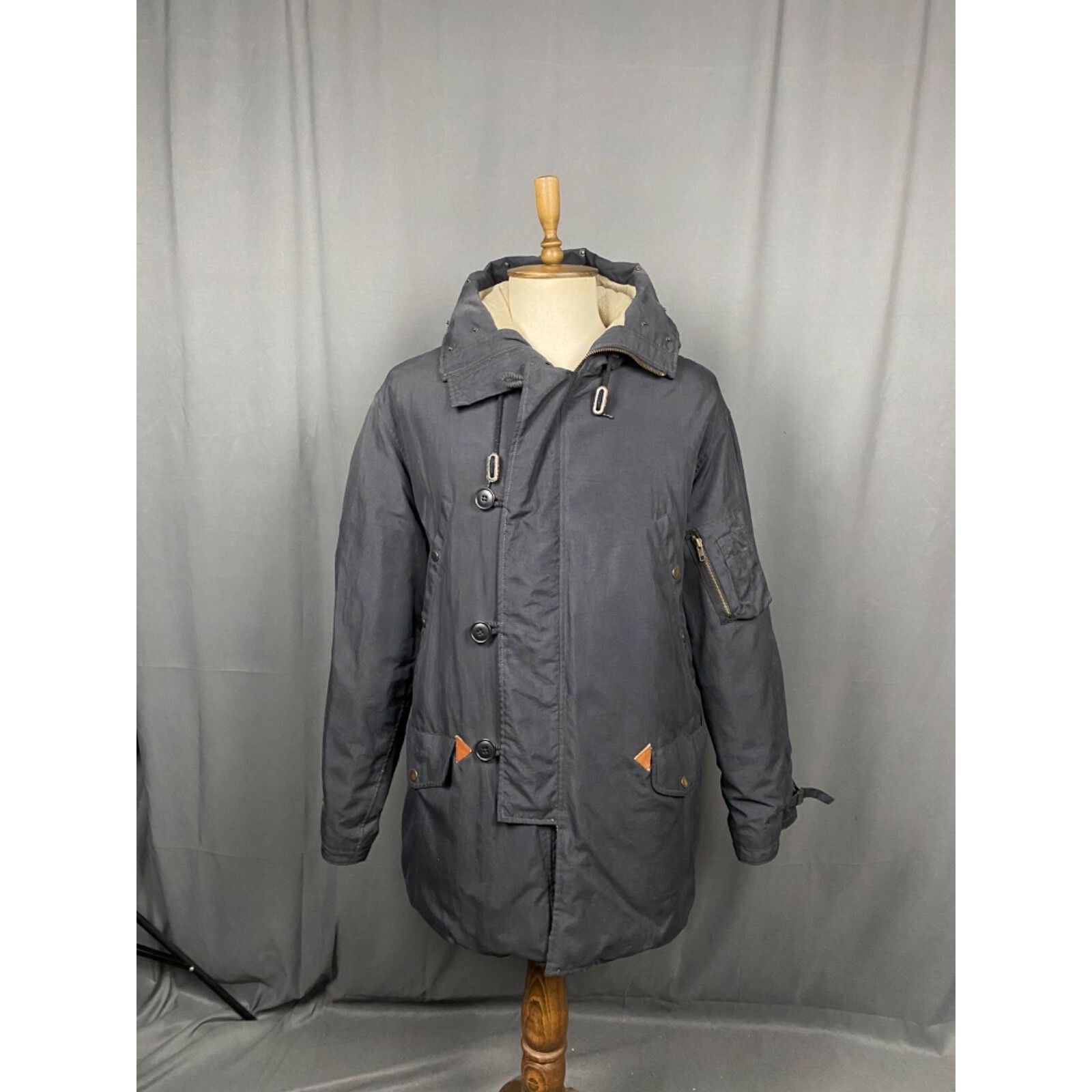 Polo Ralph Lauren Polo Ralph Lauren VTG Men's Blue Nylon Winter Insulated N-3B Size US L / EU 52-54 / 3 - 3 Thumbnail
