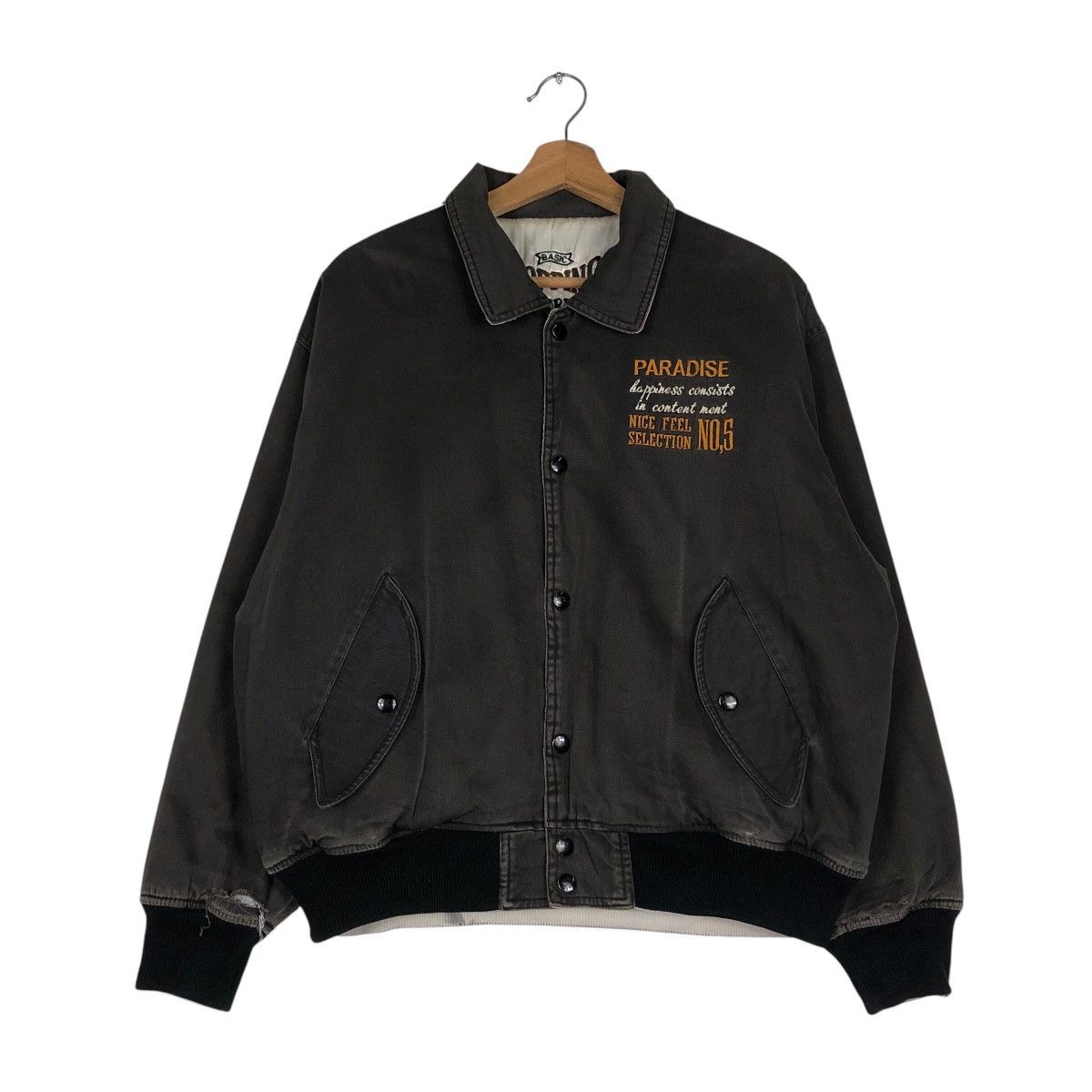 Japanese Brand 📌Vintage Bomber Jacket Creator Big Logo Issey Miyake Size US L / EU 52-54 / 3 - 2 Thumbnail
