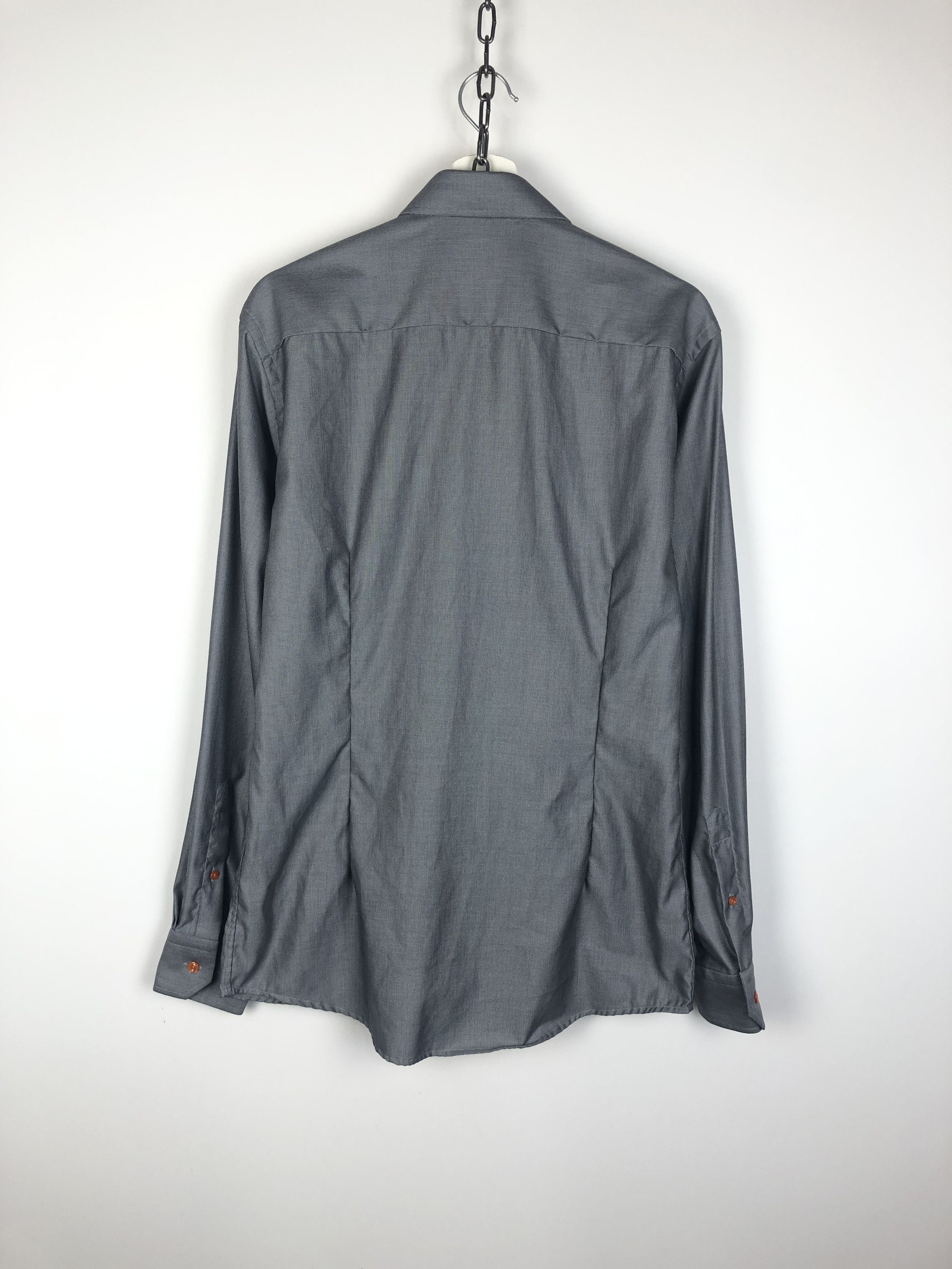 Eton Eton Basic Shirt Slim Gray size 16 1/2 Size US M / EU 48-50 / 2 - 8 Thumbnail