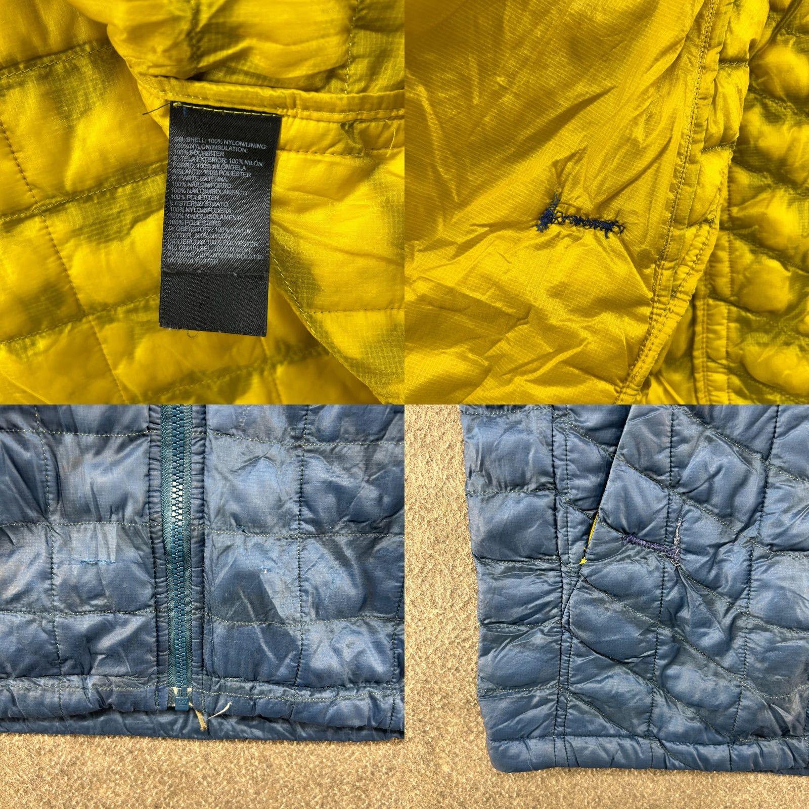 The North Face The North Face Jacket Mens XL Blue Navy Puffer Quilted Lined Full Zip Thermoball Size US XL / EU 56 / 4 - 8 Thumbnail