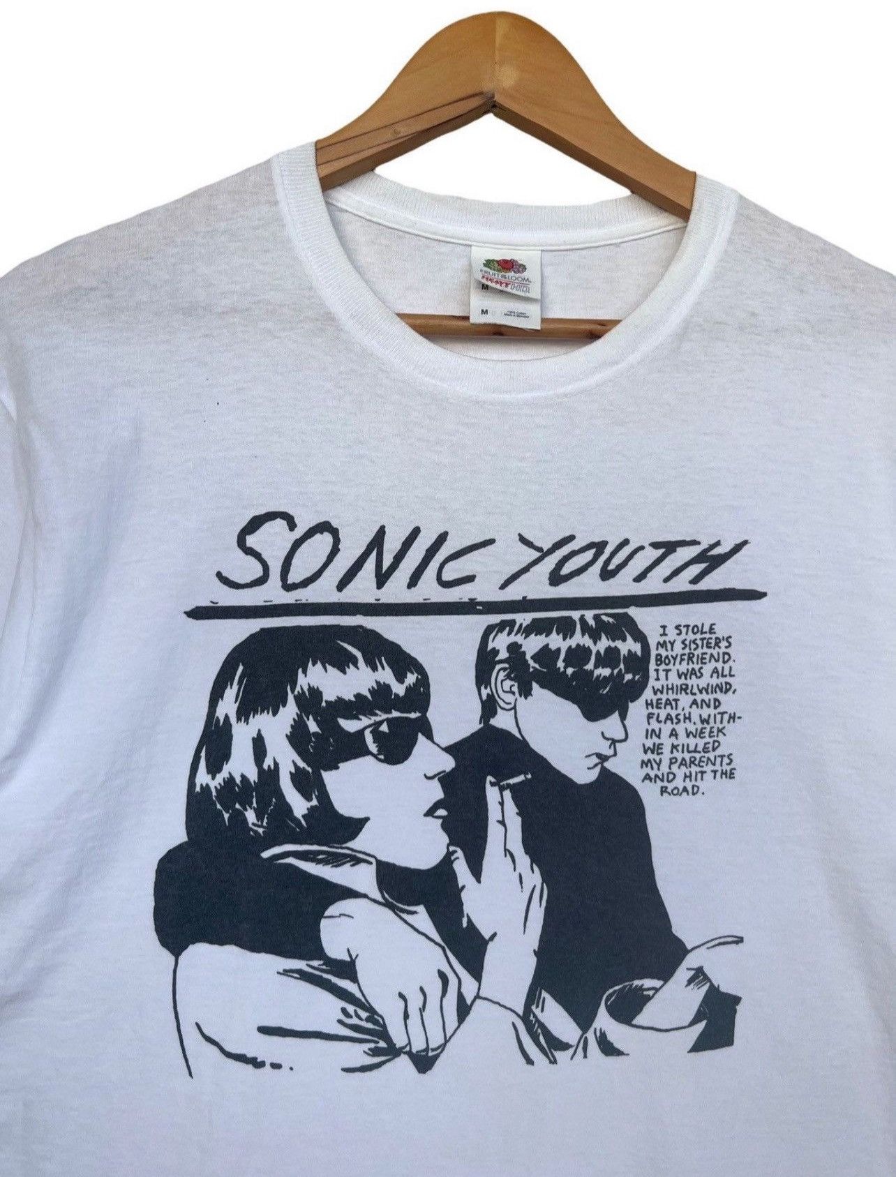 Band Tees Vintage Y2K Sonic Youth Promo White Band Tees Size US M / EU 48-50 / 2 - 5 Thumbnail