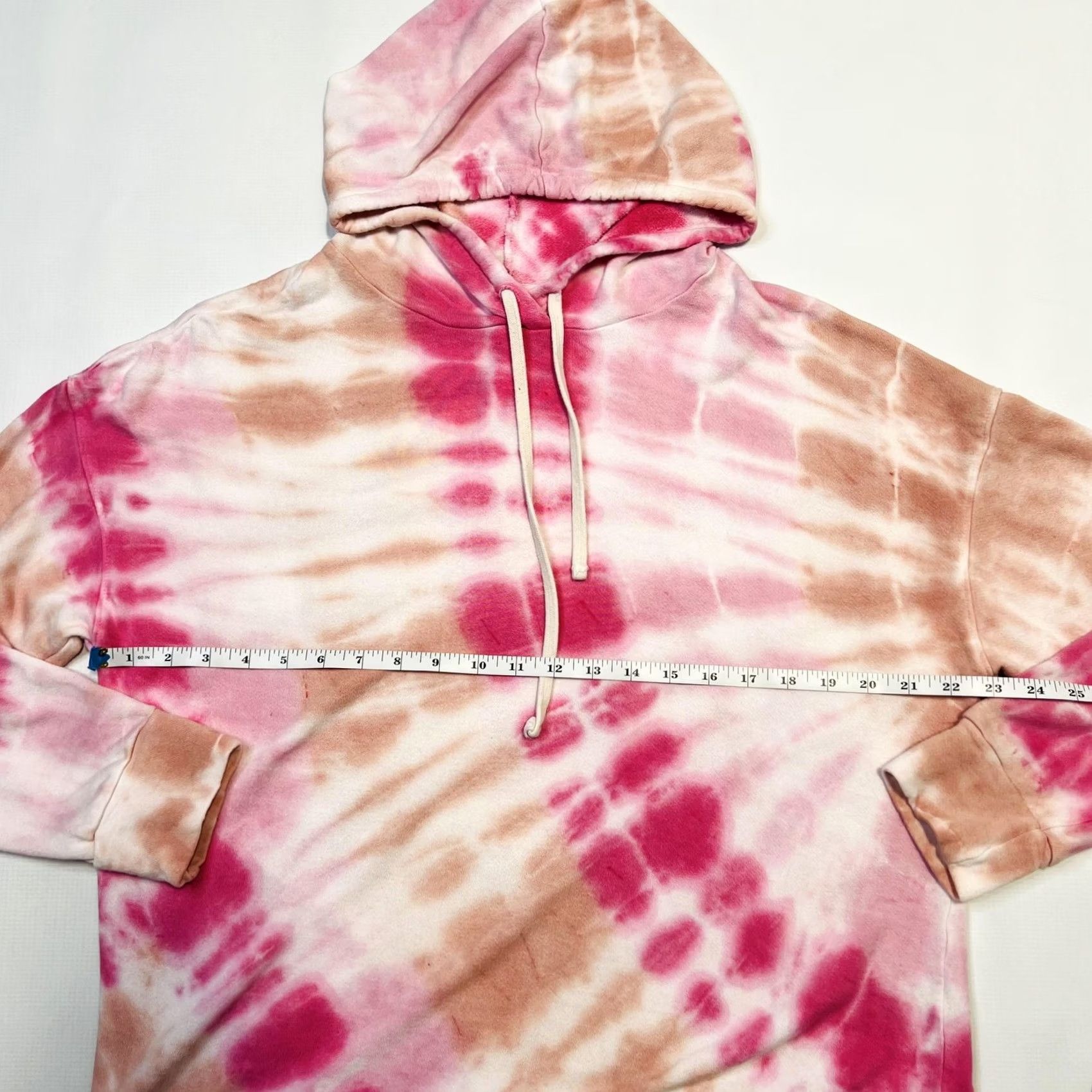 Sundry Sundry Hoodie Womens Size 2 Pink White Tie Dye Pullover Sweatshirt Made USA Cozy Pullover Hooded Long Sleeve Tie Dye Sweatshirt Women's 2 XS-Plus? Size XS / US 0-2 / IT 36-38 - 6 Thumbnail
