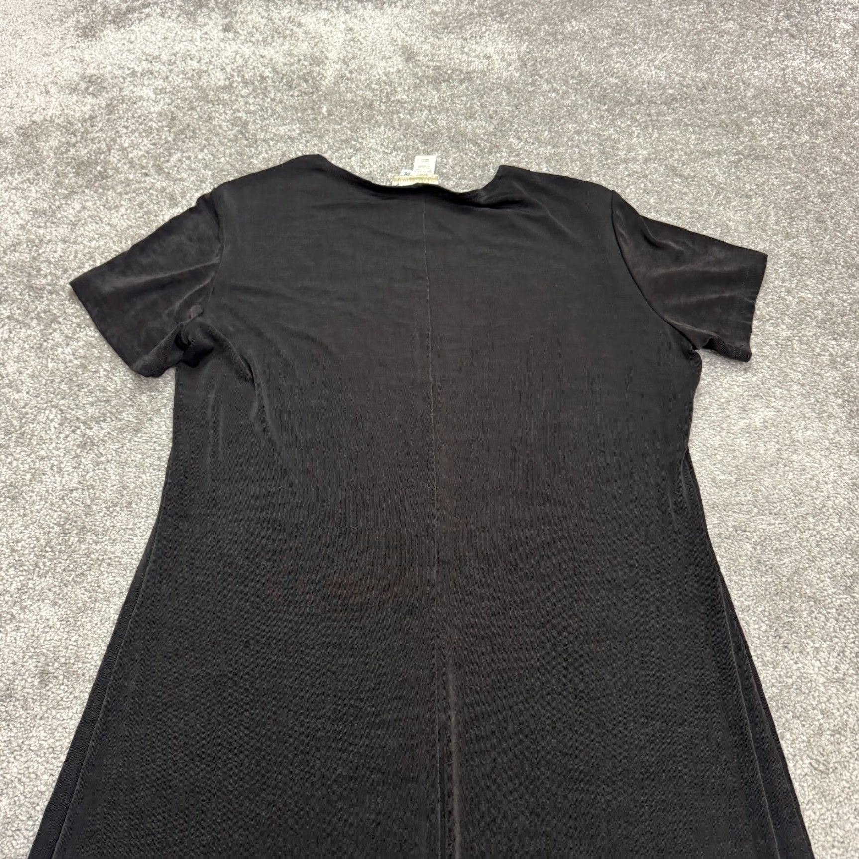 Coldwater Creek VINTAGE Coldwater Creek Maxi T-Shirt Dress Womens Large Petite Black Knit Casual Size L / US 10 / IT 46 - 3 Thumbnail