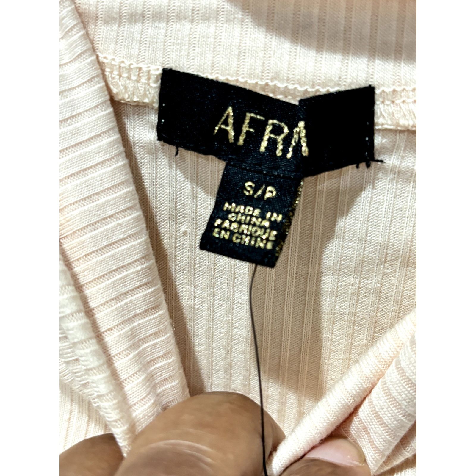 Nordstrom AFRM X Nordstrom Mollie Long Sleeve Drawstring Top - Peach Size S / US 4 / IT 40 - 5 Thumbnail