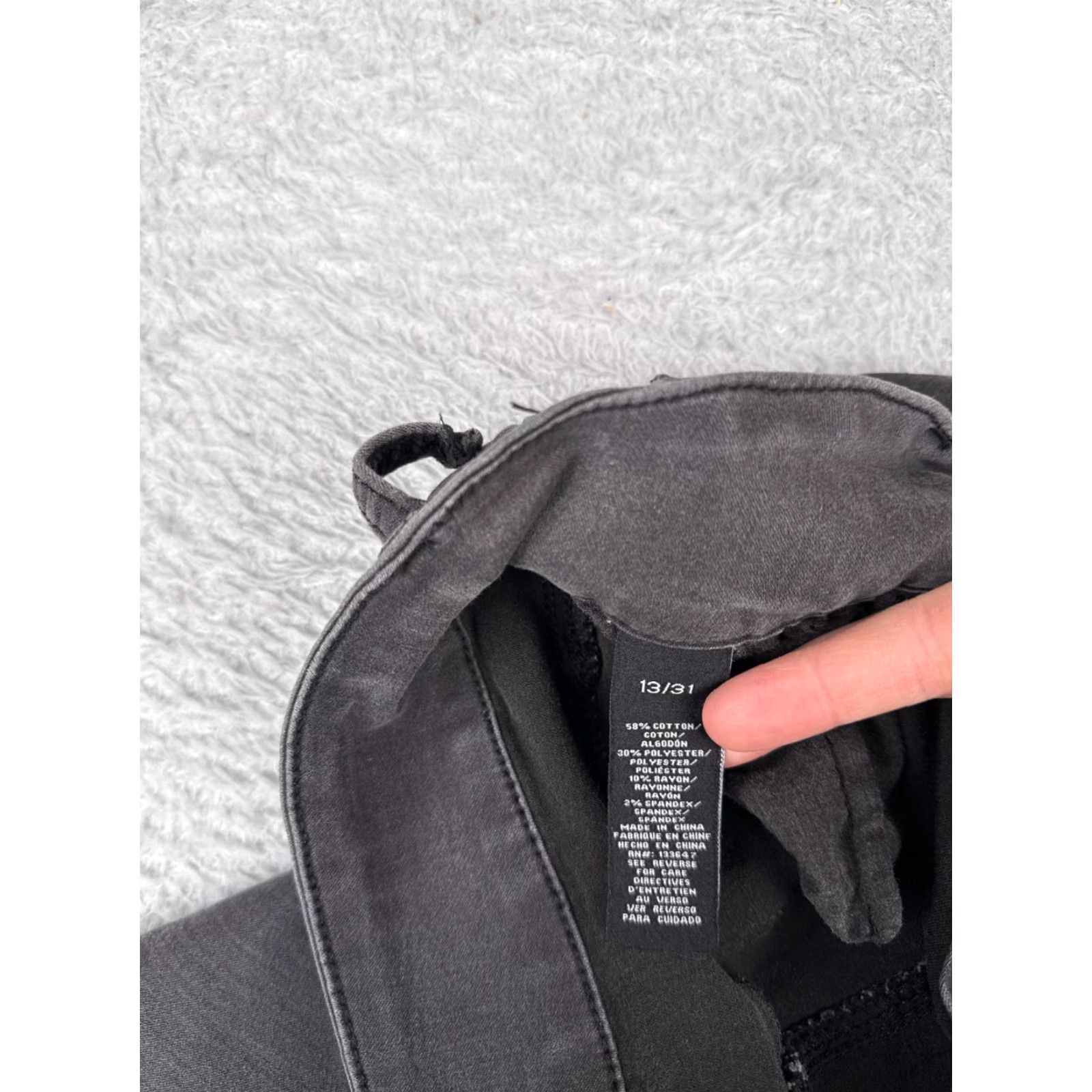 Fashion Nova Fashion Nova Jeans Juniors 13 Black Denim Skinny Rayon Cotton Blend 30x28 Size 34" / US 12 / IT 48 - 7 Thumbnail