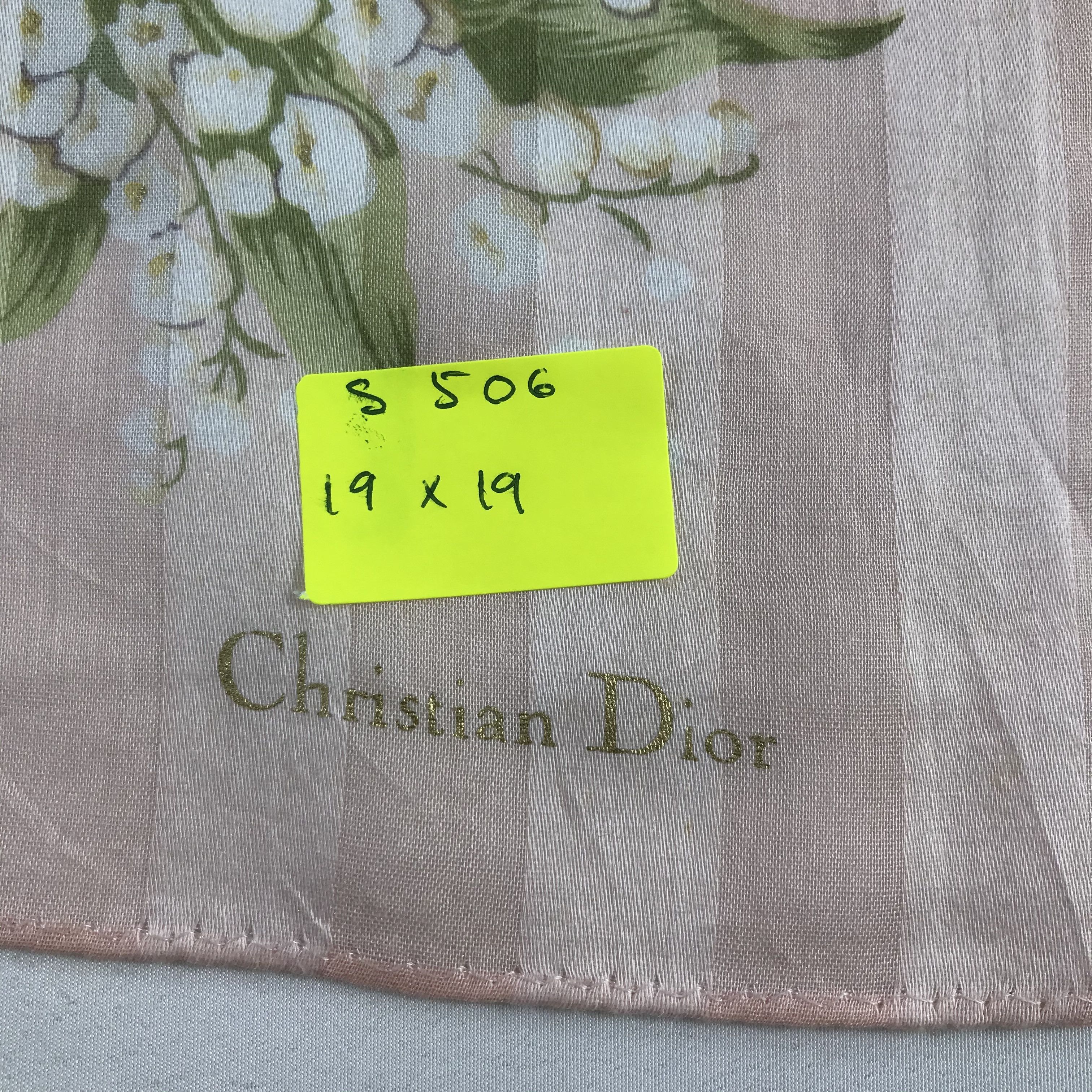 Christian Dior Monsieur × Vintage Christian Dior Bandana / Handkerchief / Neckerchief - S506 Size ONE SIZE - 5 Thumbnail