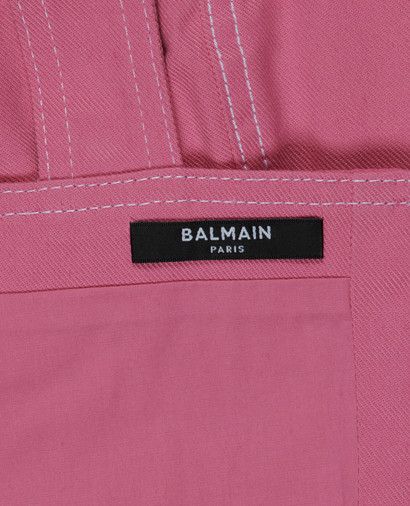 Balmain o1y0625 Crop Top in Pink Size S / US 4 / IT 40 - 4 Thumbnail