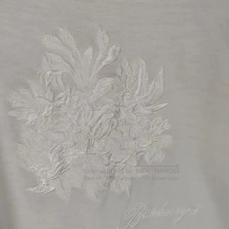 Burberry Burberry Embroidered Logo White Short Sleeve Tee. Size M / US 6-8 / IT 42-44 - 4 Thumbnail