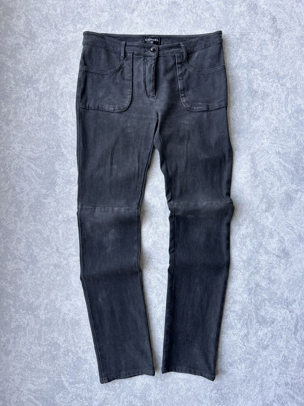 Chanel Slim Fit Stretch Pants Avantgarde Style