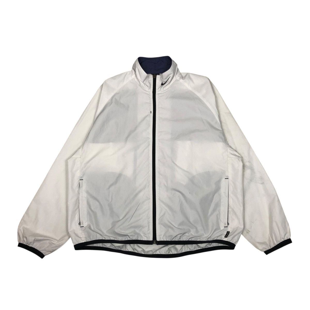 Nike 🔥VINTAGE ZIPPER JACKET BOMBER NIKE LOGO COLLAR Size US L / EU 52-54 / 3 - 1 Thumbnail