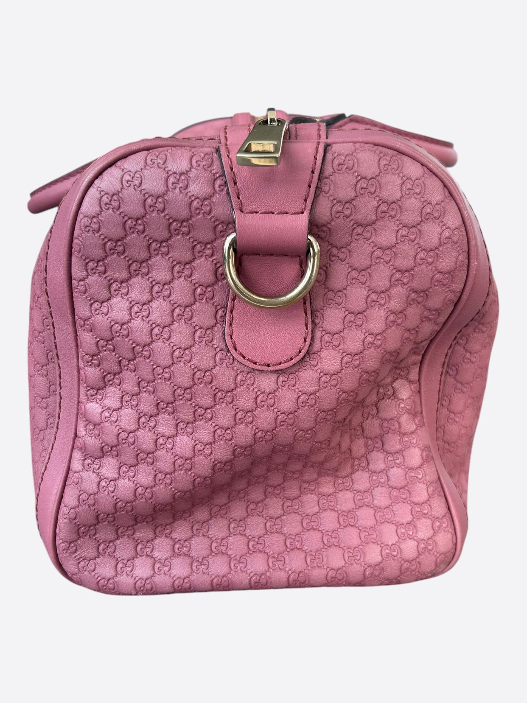 Gucci Gucci Pink Emossed GG Monogram Duffel Bag Size ONE SIZE - 2 Thumbnail