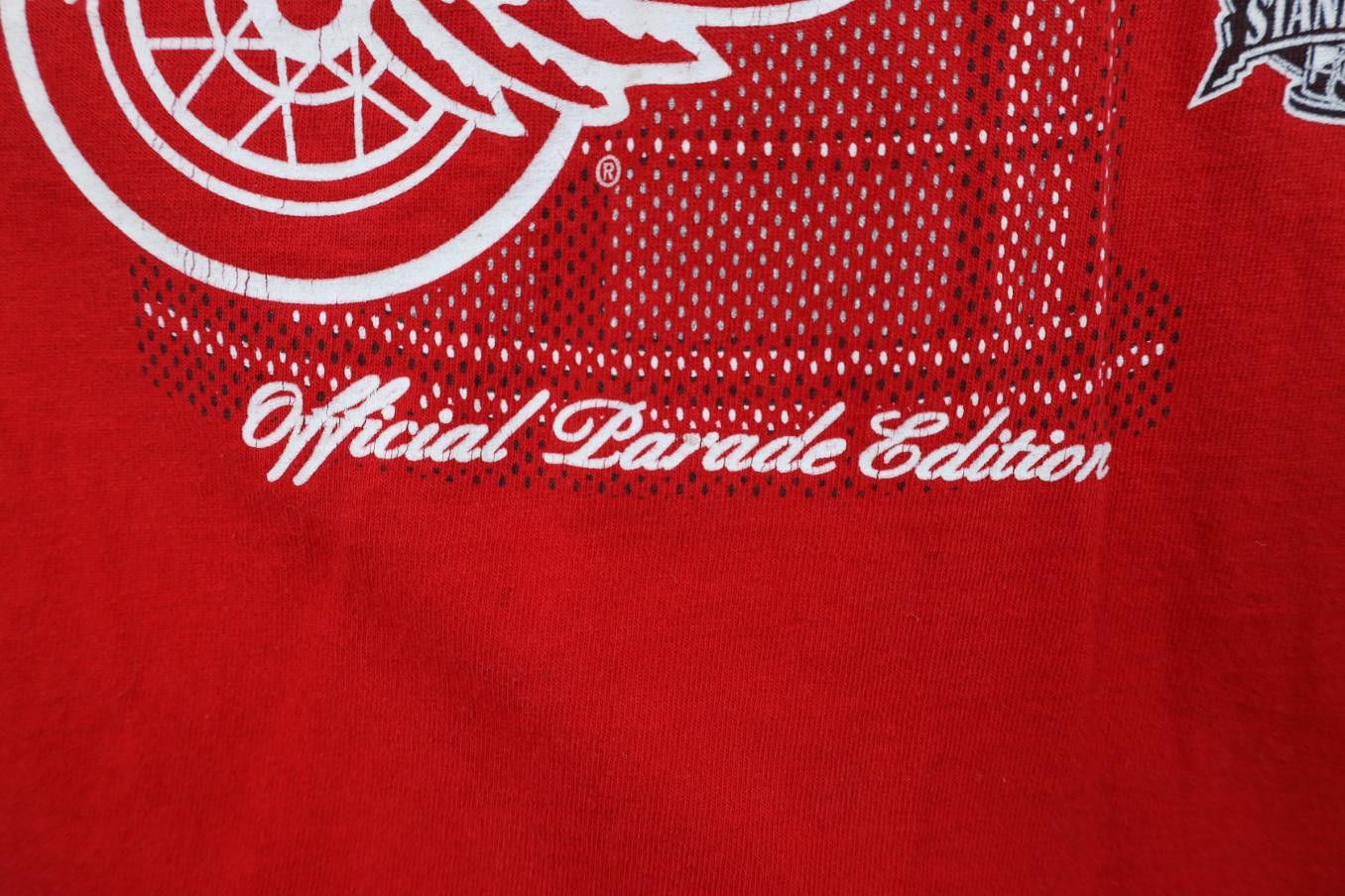 Vintage Vintage 2002 Stanley Cup Champs Detroit Red Wings T-Shirt Size US XL / EU 56 / 4 - 7 Thumbnail