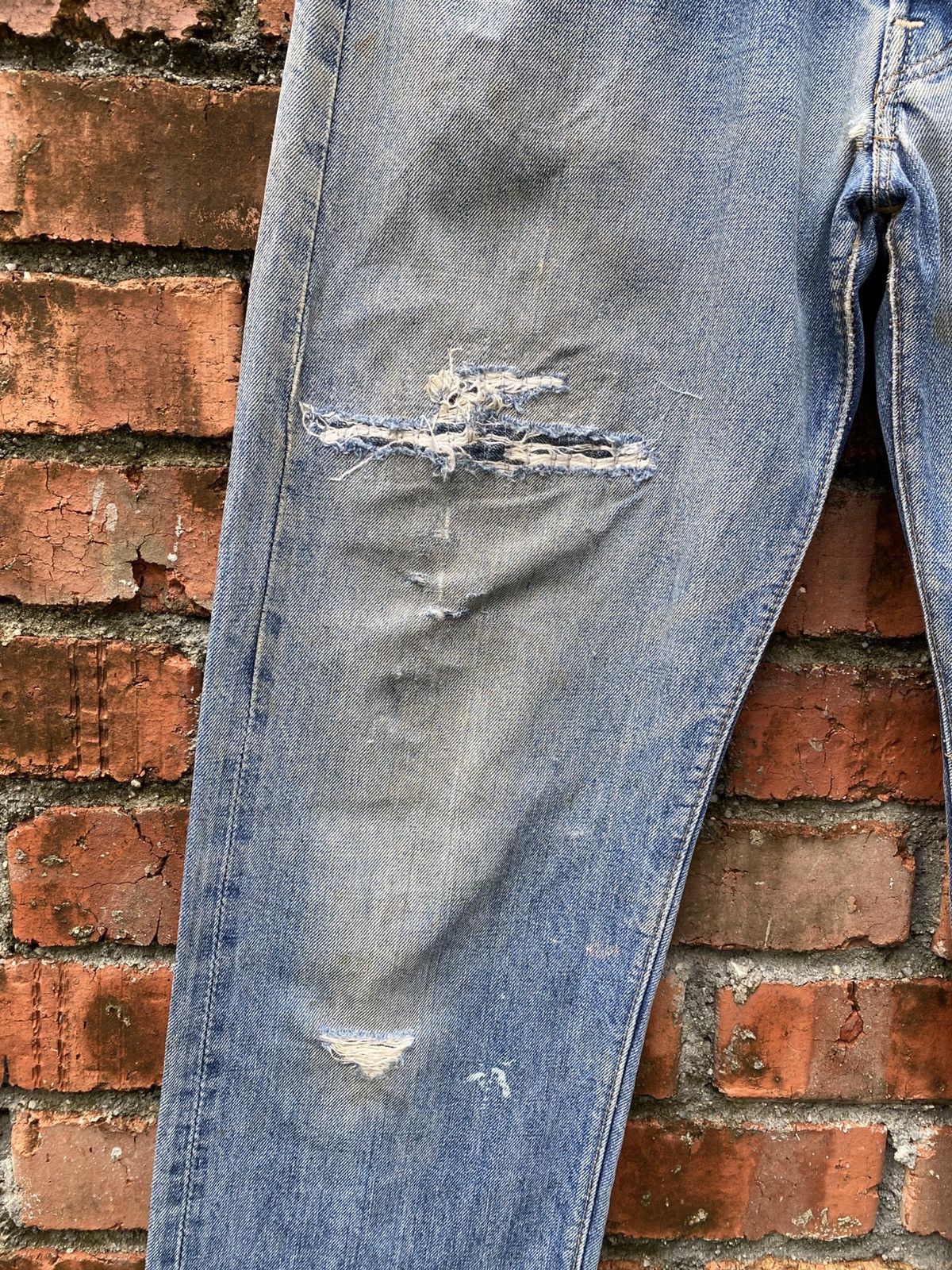 Vintage W32x30 Vintage levi's 501 redline made in USA 80s distressed Size US 32 / EU 48 - 5 Thumbnail