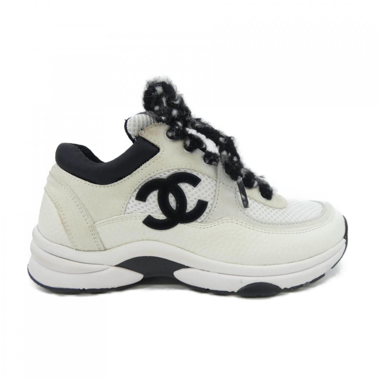 Chanel Chanel Chanel G38299Y55720 Mesh Suede Calfskin Grain Calfskin Sneakers Textile Shoes G38299Y55720 DUTY FREE for USA Size ONE SIZE - 1 Thumbnail