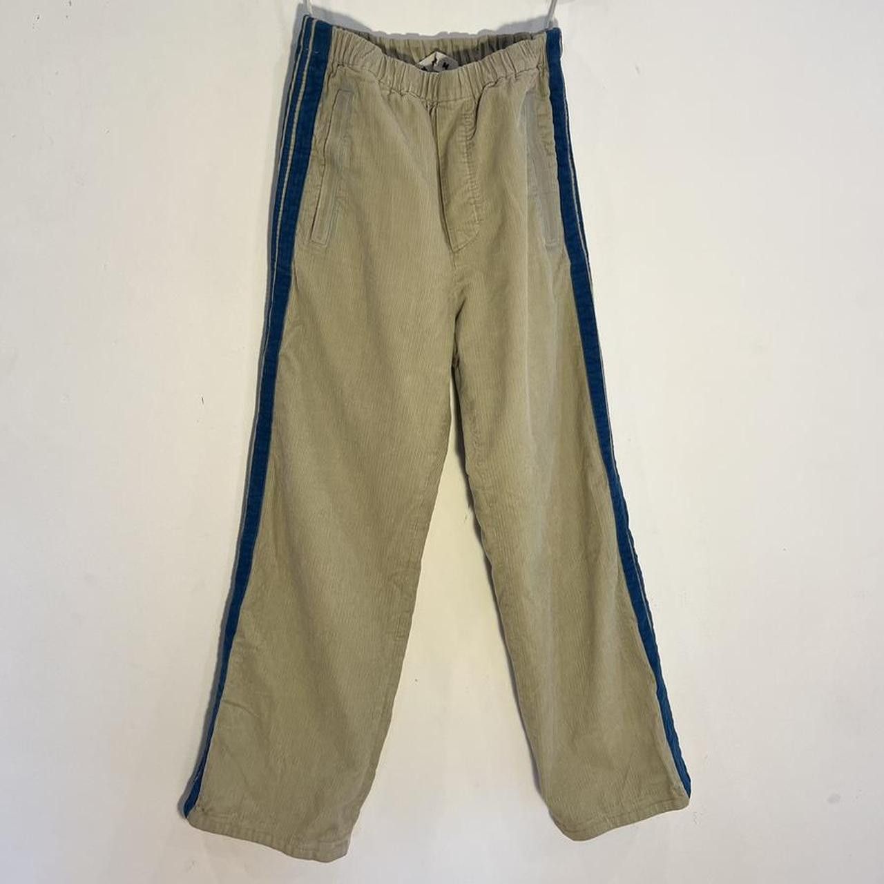 Corduroy Stripe Trim Trousers