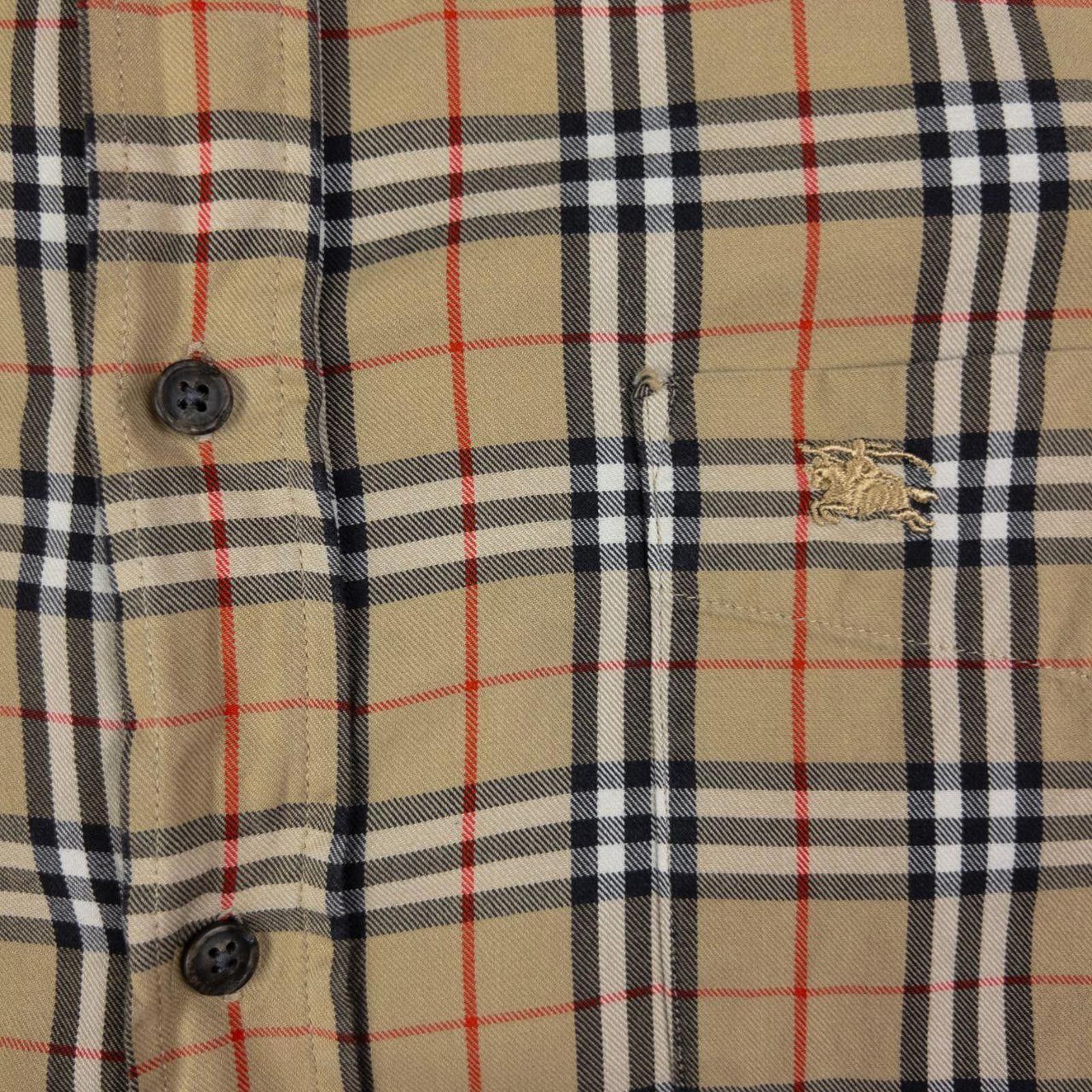Burberry Vintage Burberry Nova Check Short Sleeve Button Up Shirt XL Size US XL / EU 56 / 4 - 4 Thumbnail