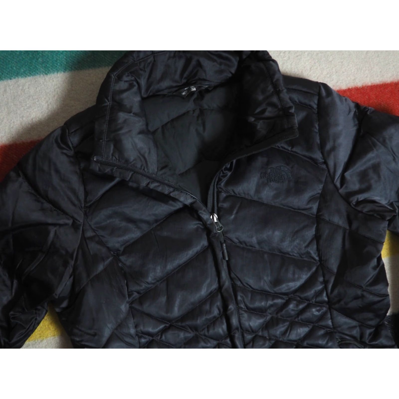 The North Face The North Face TNF 550 Goose Down Black Zip Outdoor Puffer Jacket Womens M Size M / US 6-8 / IT 42-44 - 2 Thumbnail