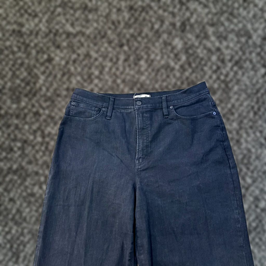 Madewell Madewell Jeans Black 33T Wide-Leg Womens Cotton Elastane Denim 5-Pocket High Rise Inseam 29 Vintage N/A Size 24" / US 00 / IT 34 - 1 Thumbnail