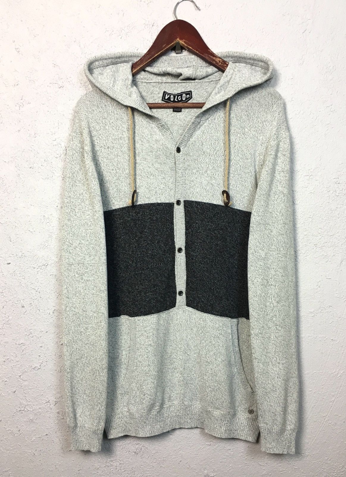 Volcom vintage sweater hoodie VOLCOM skateboarding knitted vintage Size US L / EU 52-54 / 3 - 1 Thumbnail