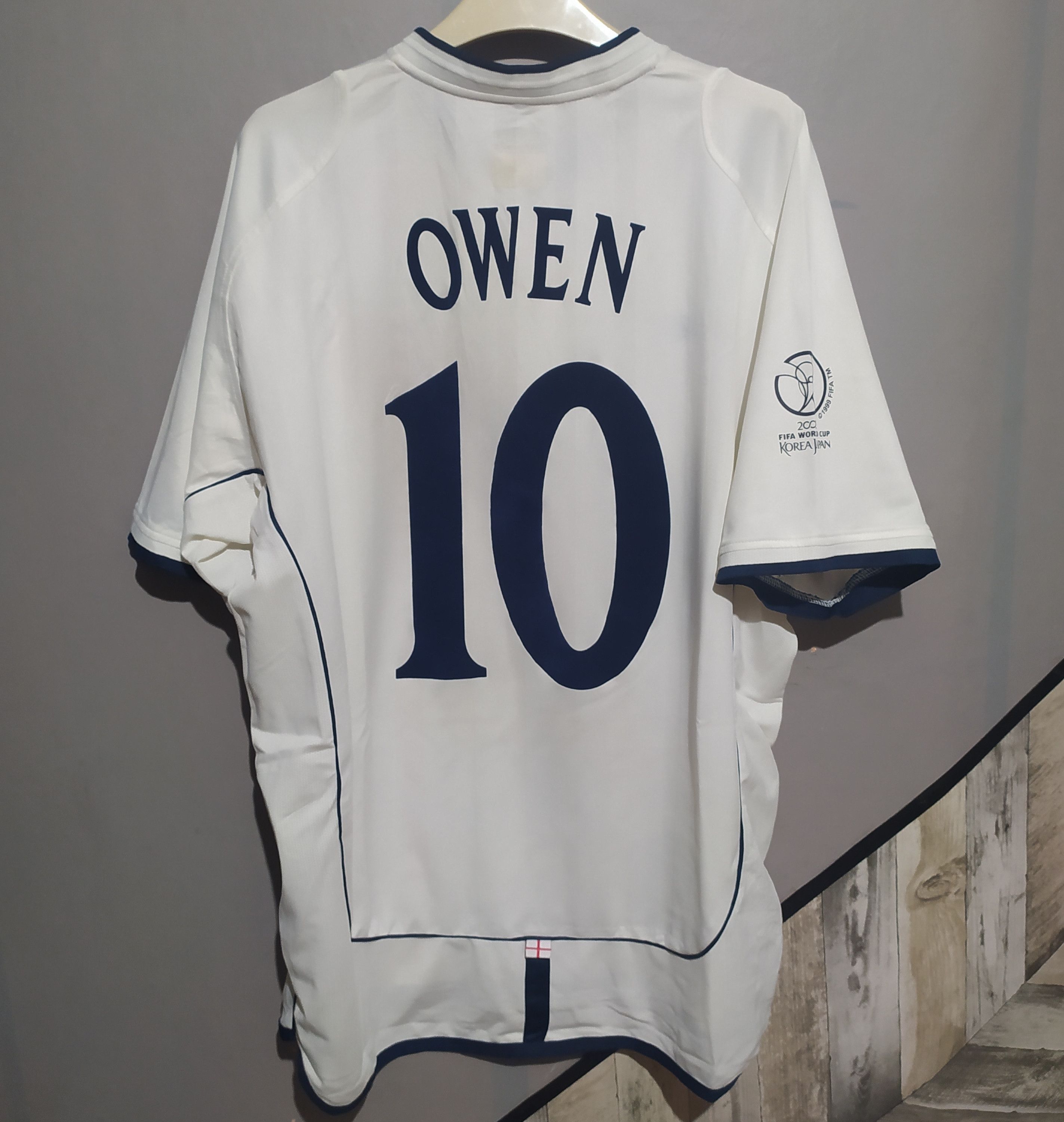 OWEN 2002 イングランド代表 オーウェン ホームユニフォーム 10番 OWEN 2002 イングランド代表 オーウェン ホームユニフォーム 10