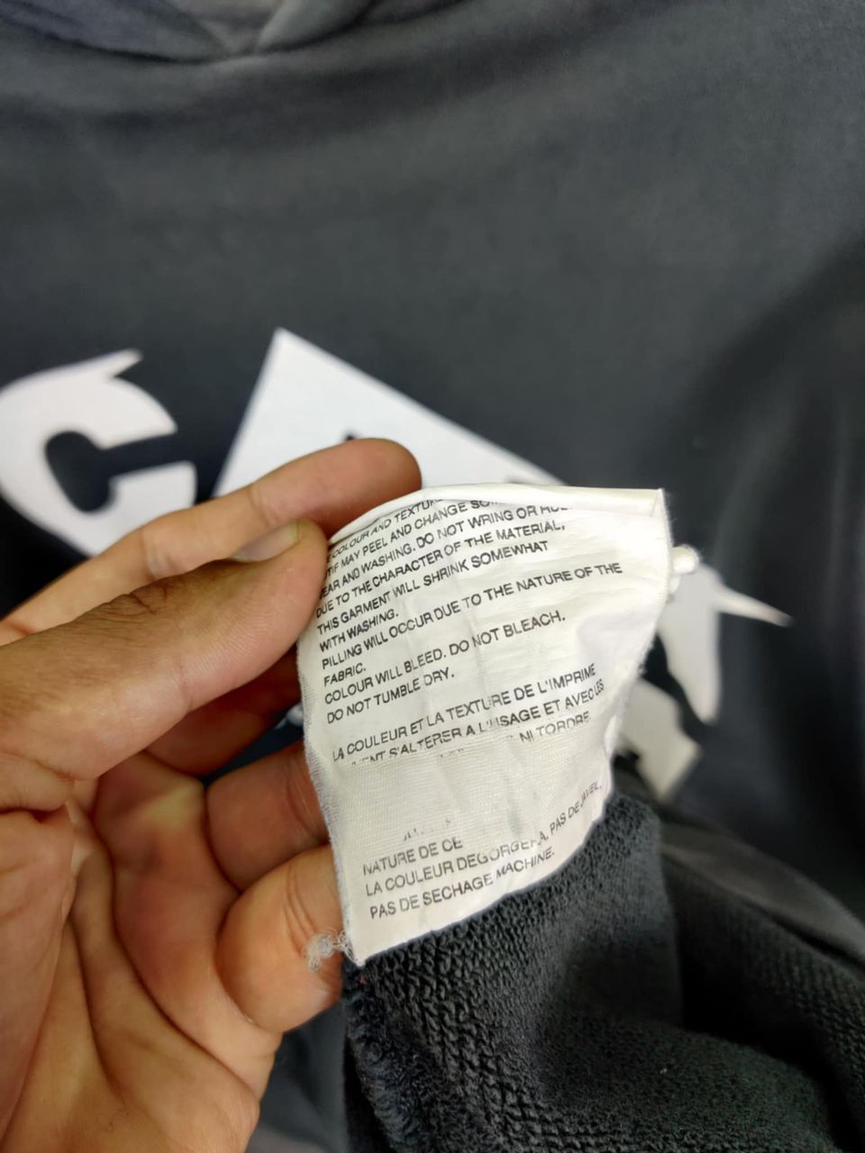 Comme des Garcons Vintage Comme Des Garcons CDG Sweathirt Hooodie Pullover Size US XL / EU 56 / 4 - 12 Thumbnail