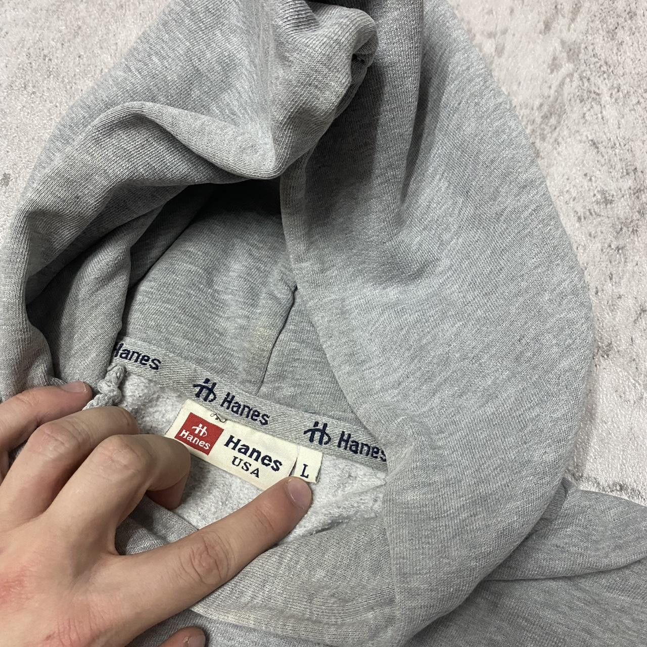 Other Grey Hanes hoodie with navy spellout hoodie Size US L / EU 52-54 / 3 - 3 Thumbnail