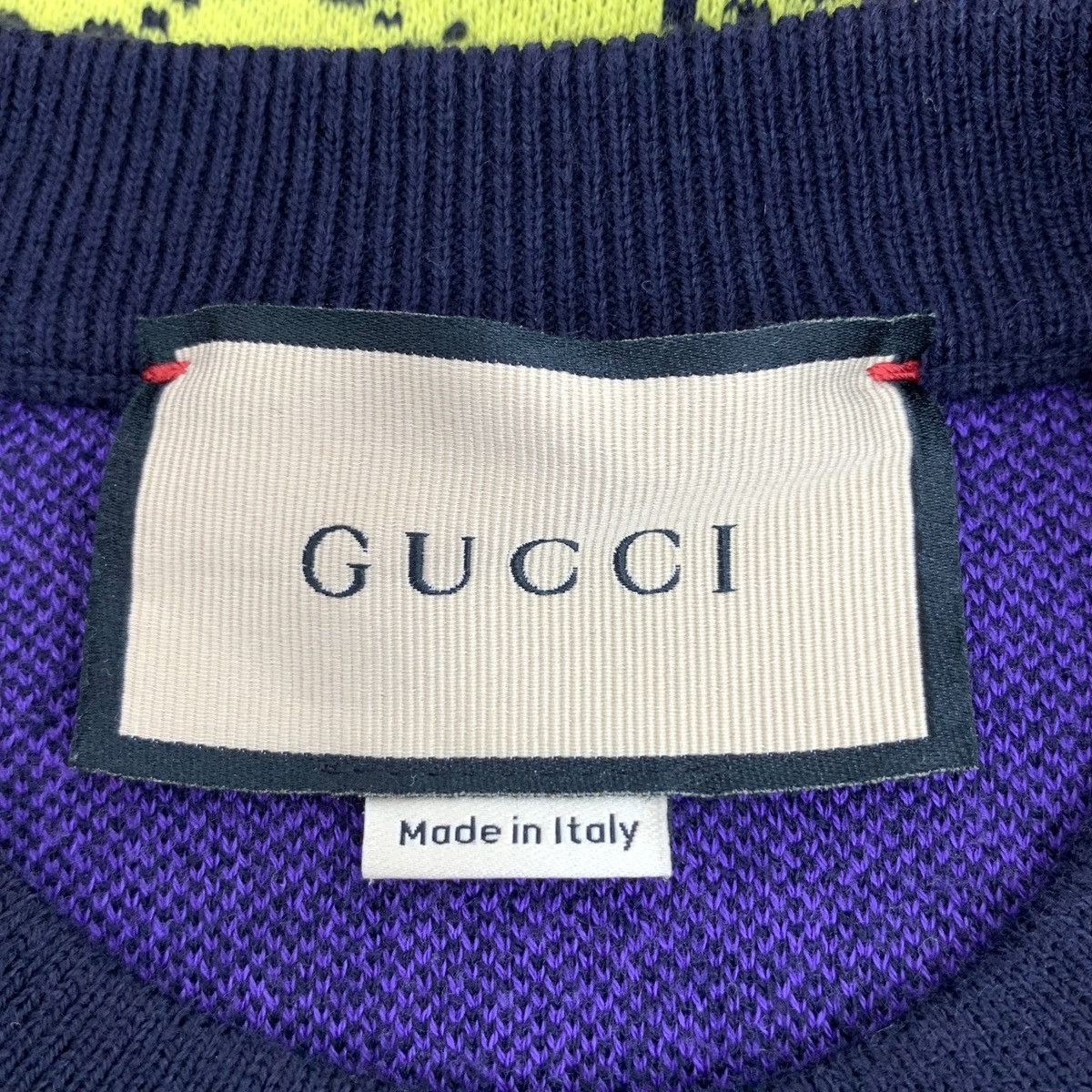Gucci Gucci All-over Print Short Sleeve Knit Top K26WX Size S / US 4 / IT 40 - 5 Thumbnail