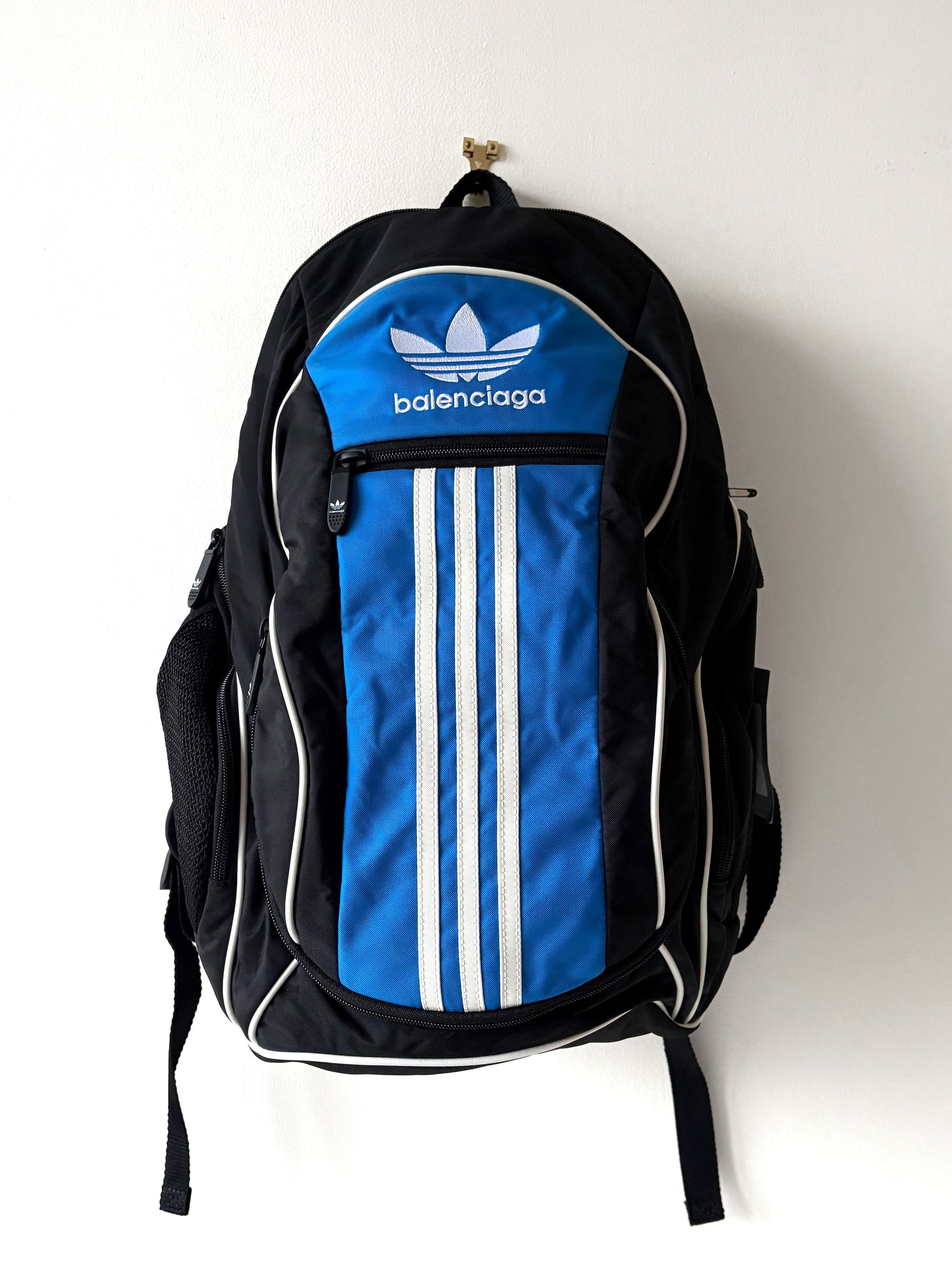 Balenciaga Balenciaga x Adidas backpack recycled nylon backpack Size ONE SIZE - 1 Thumbnail
