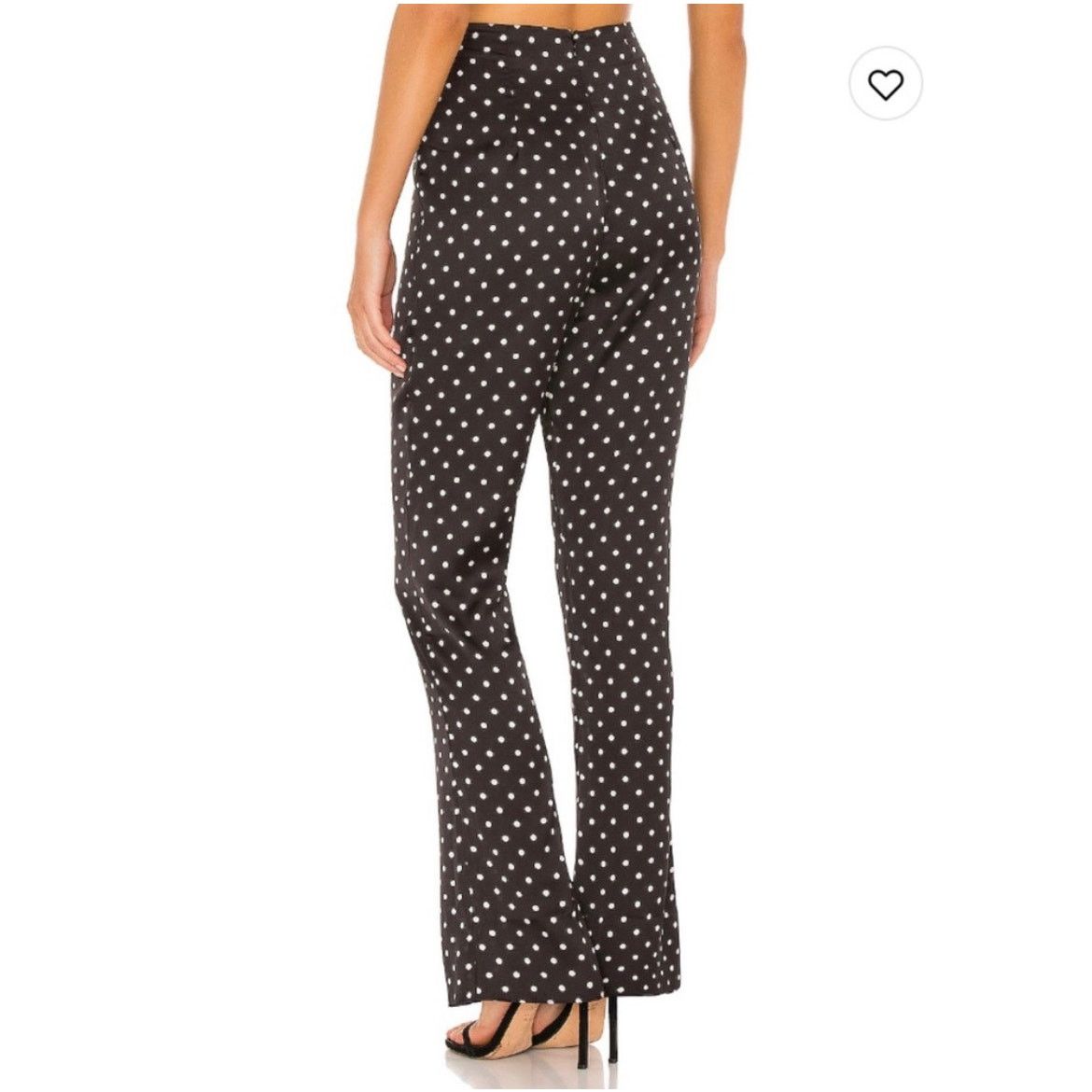 REVOLVE L’Academie X Revolve Womens Polka Dot Aiko Flare Satin Pant Size 26" / US 2 / IT 38 - 2 Thumbnail