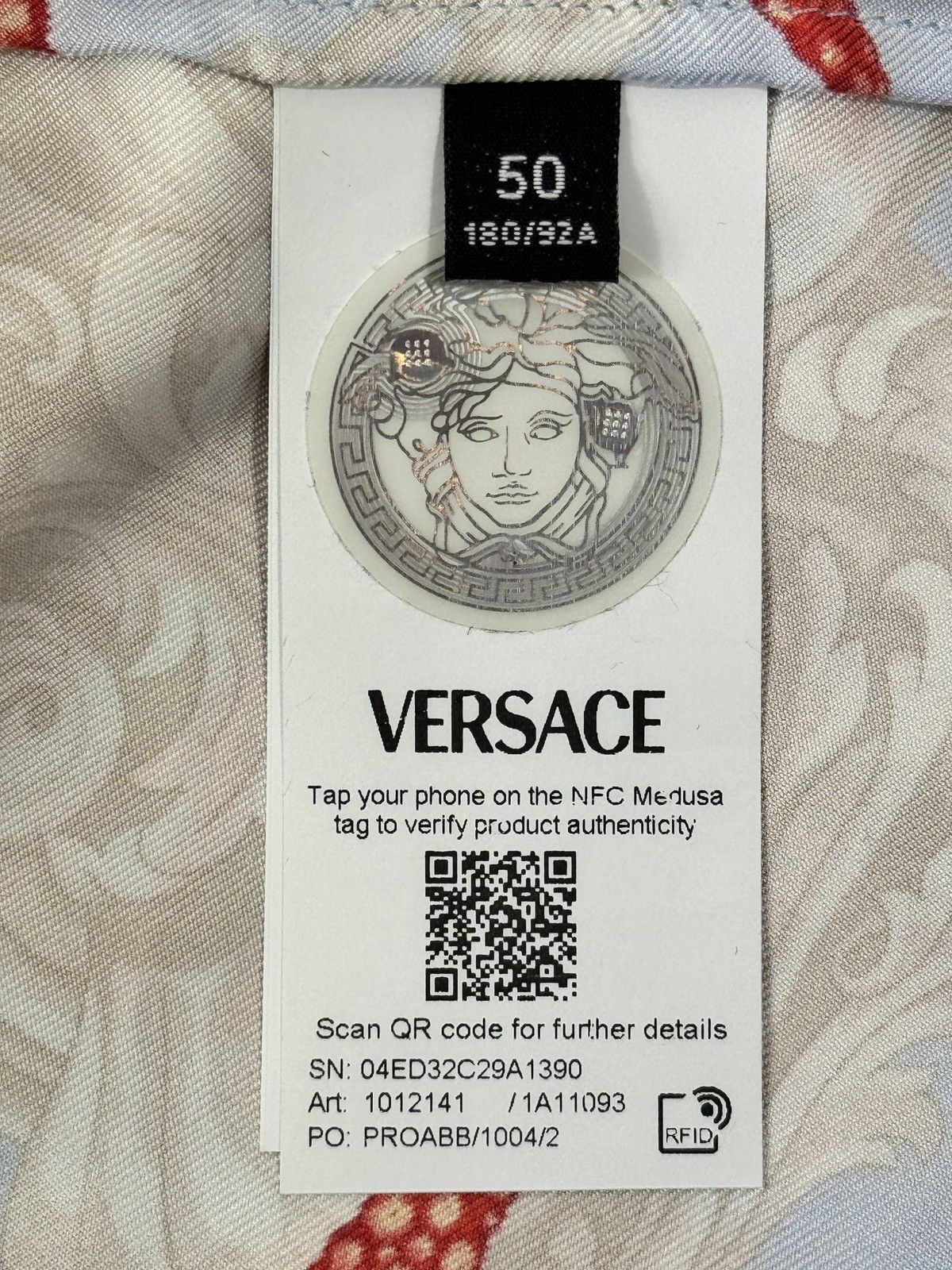 Versace SEASCAPE PRINT SILK SHIRT Size US L / EU 52-54 / 3 - 8 Thumbnail