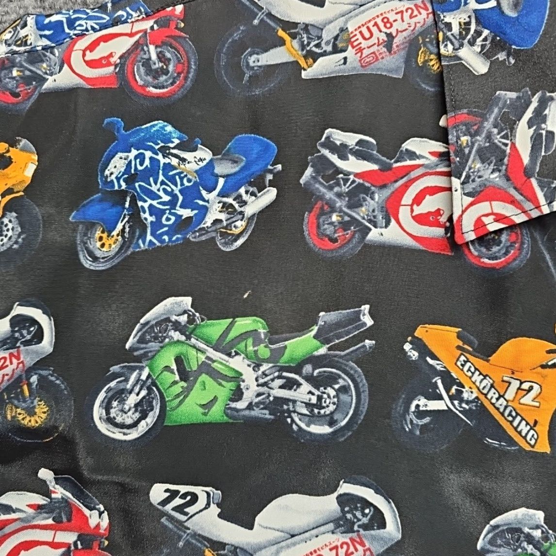 Ecko Unltd. VINTAGE Marc Ecko Racing Motorcycle All Over Print Button Shirt Men XL Black VTG Size US XL / EU 56 / 4 - 3 Thumbnail