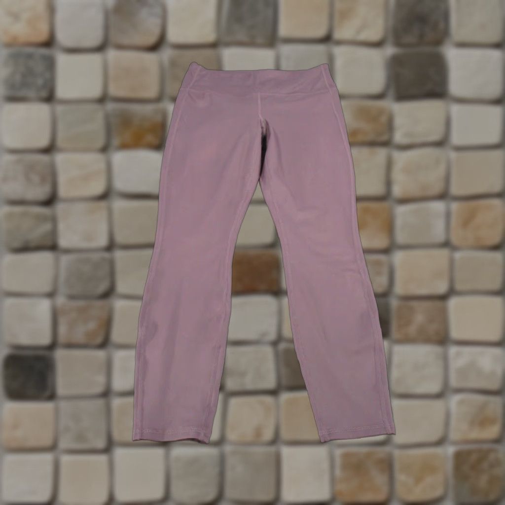 Athleta VINTAGE Athleta Women’s Leggings Medium Purple Yoga Cropped Shiny Athleisure 90s Women Size 32" / US 10 / IT 46 - 1 Thumbnail