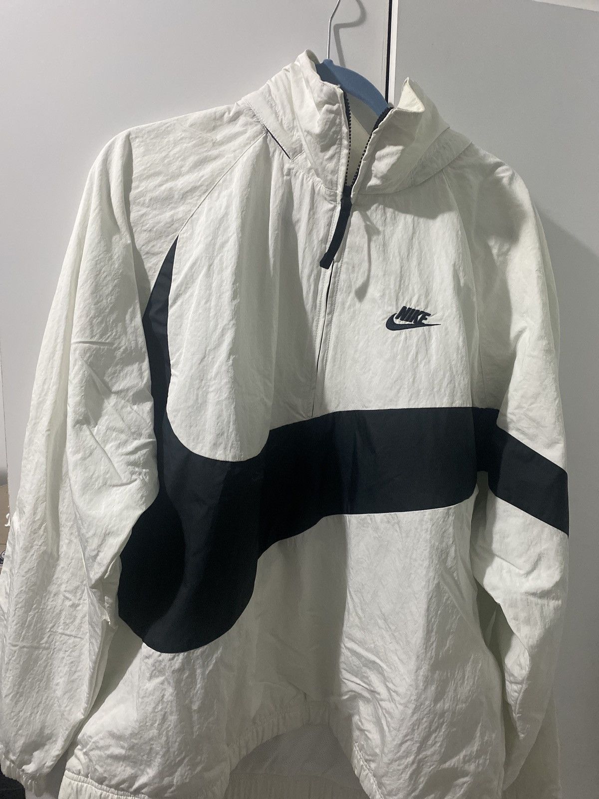 Image of Vintage Nike Windbreaker in White, Men's (Size Large)