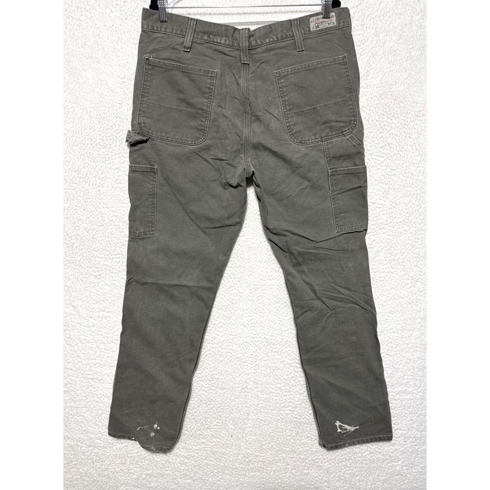Carhartt Carhartt Heart Logo B361 MOS Duck Canvas Double Knee Work Pants Men's 36x32 Brown Cotton Carpenter Pockets 1889® Workwear Mens Size US 36 / EU 52 - 6 Thumbnail