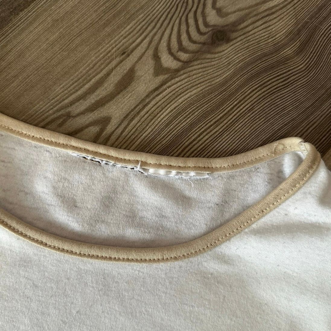 Other no brand white beige red muscle tank top lace Size XL / US 12-14 / IT 48-50 - 3 Thumbnail