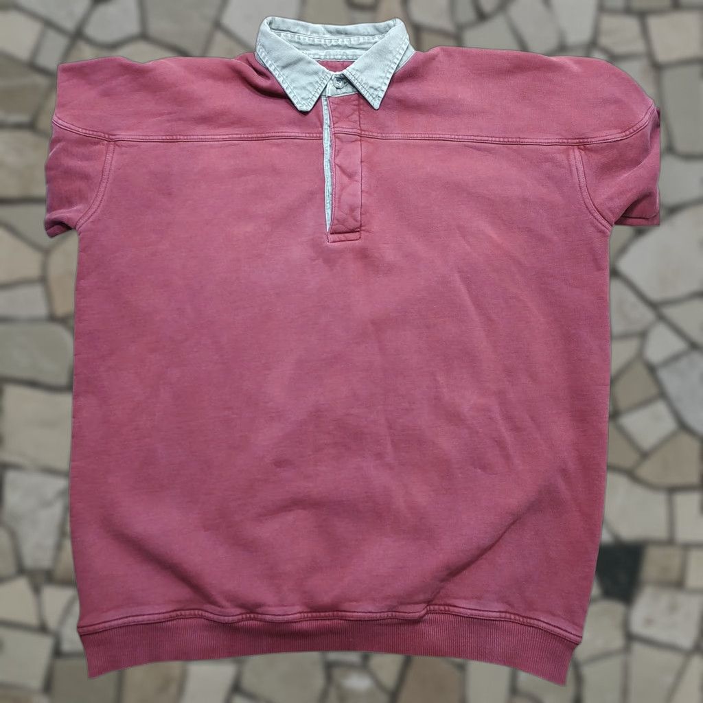 Vintage CABELAs Sweatshirt Mens LT Red Long Sleeve Henley Collared Style Tag Large Tall Size US L / EU 52-54 / 3 - 1 Thumbnail