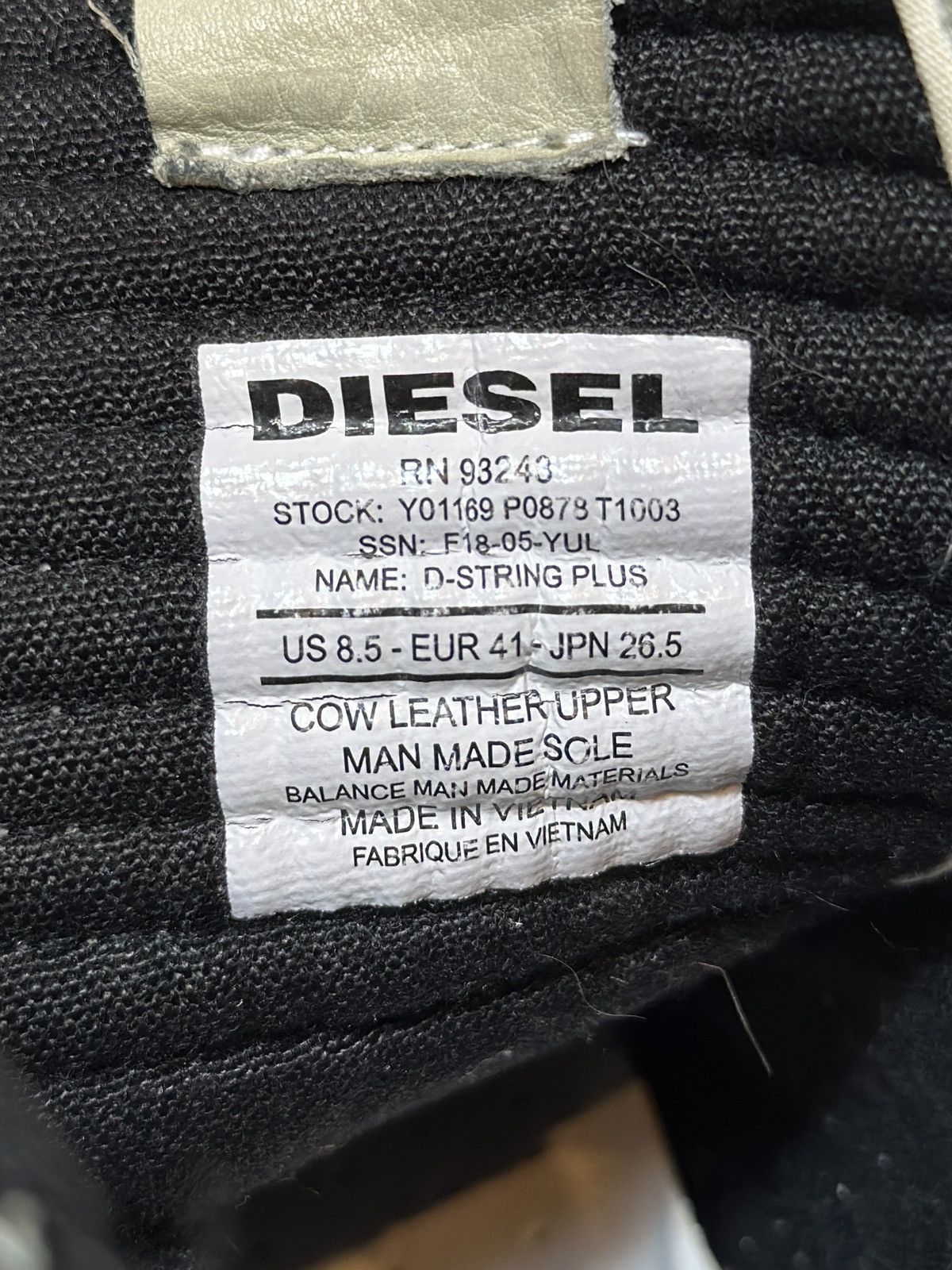 Diesel (FW18) D-STRING PLUS HI TOP Size US 8.5 / EU 41-42 - 12 Thumbnail