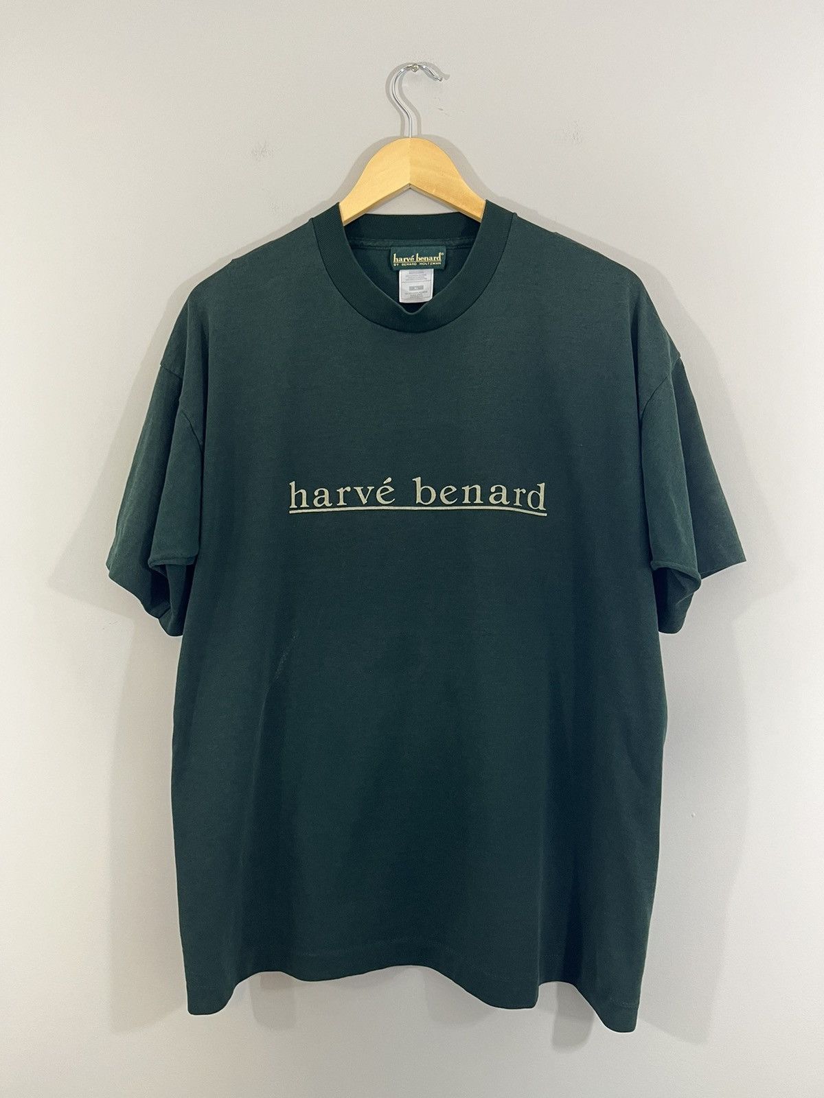 Vintage Single Stitch Text Faded Green Tee Size US XL / EU 56 / 4 - 1 Thumbnail