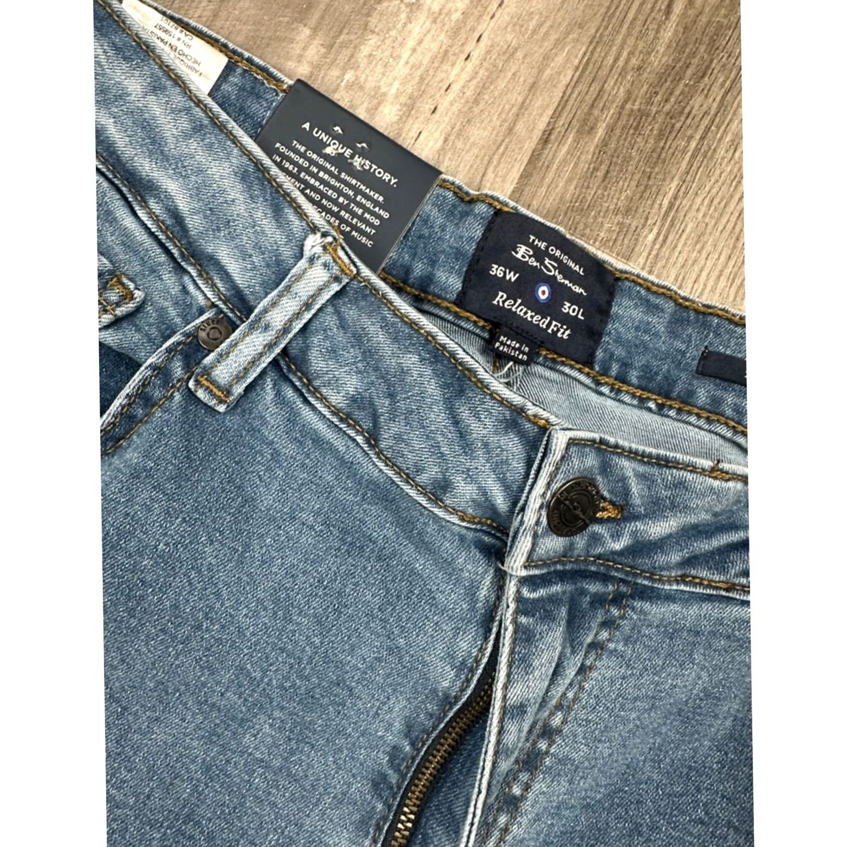 Ben Sherman Ben Sherman Relaxed Fit Stretch Jeans Shirt? Size US 36 / EU 52 - 6 Thumbnail