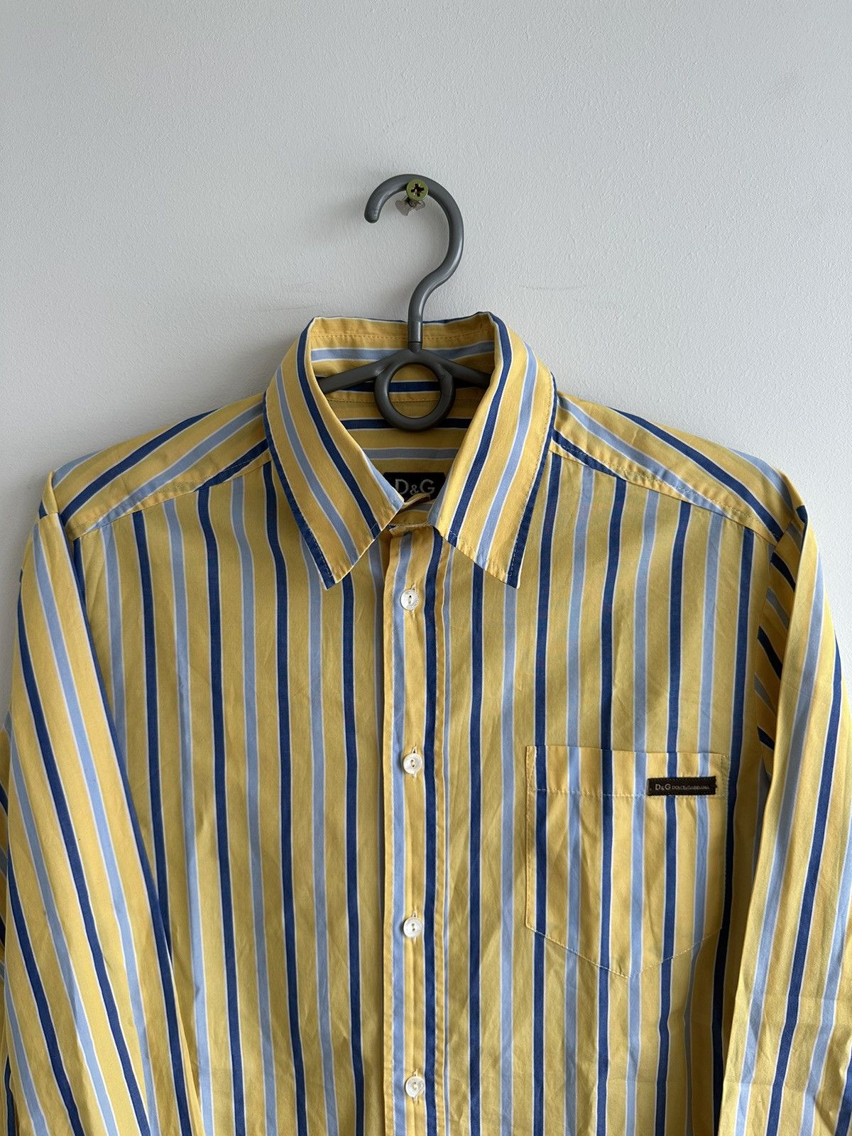 Dolce & Gabbana Dolce & Gabbana Striped Yellow Long Sleeve Shirt Button Up S Size US S / EU 44-46 / 1 - 4 Thumbnail