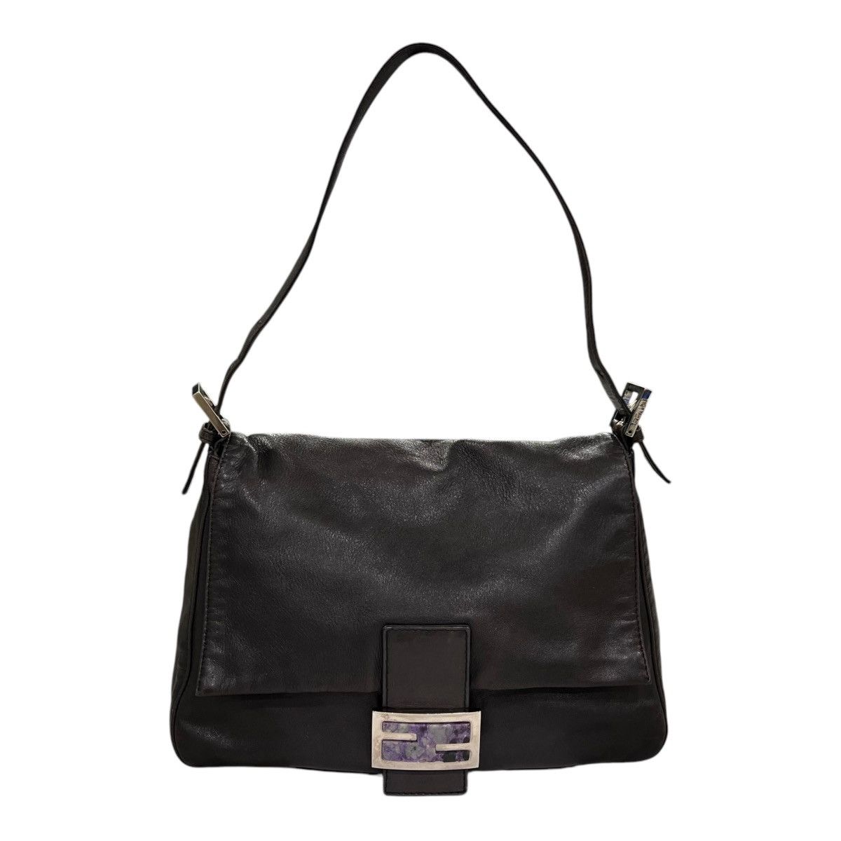 Fendi Leather Mamma Baguette Shoulder Bag in Brown, Women's