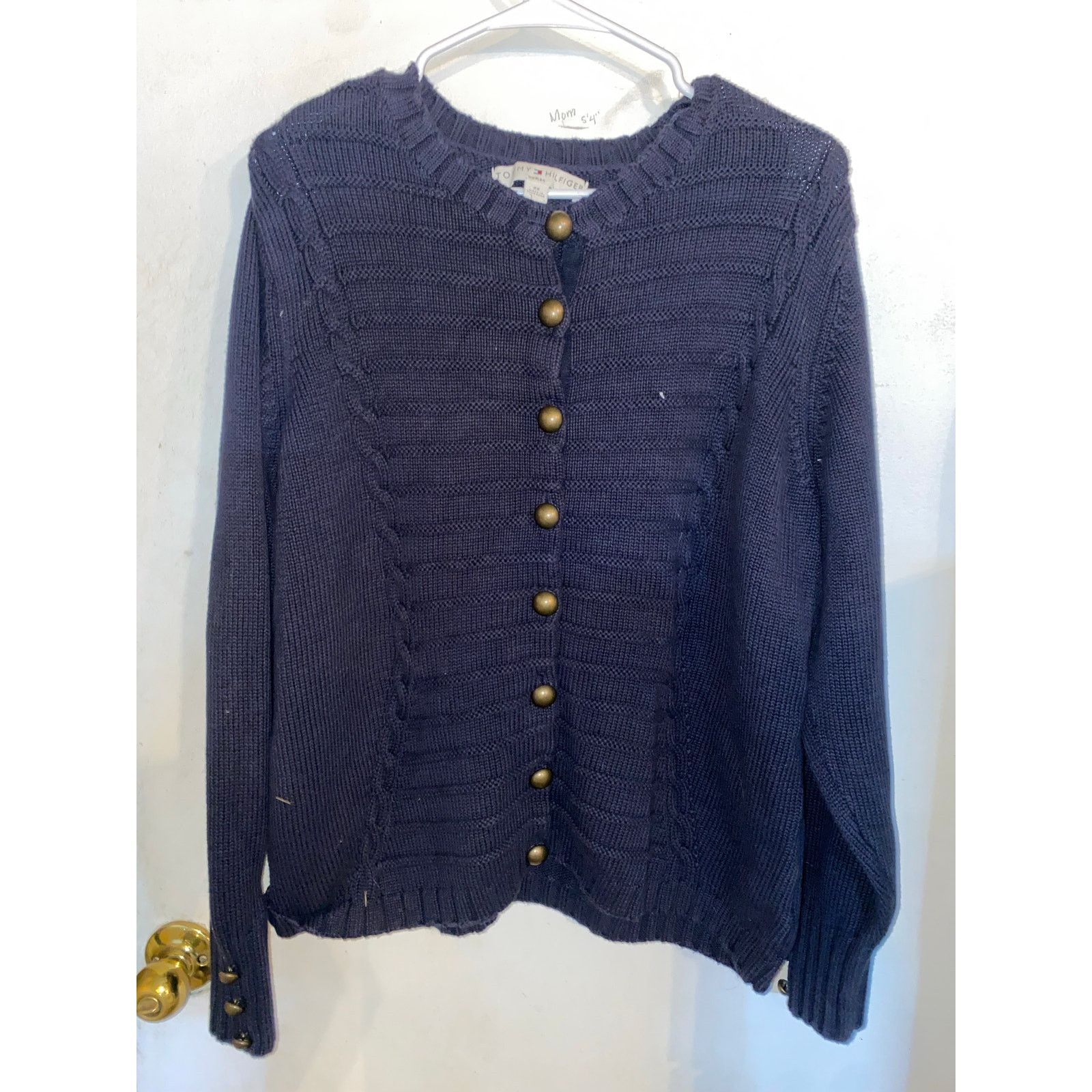 Tommy Hilfiger Tommy Hilfiger Navy Blue Women's 2X Cardigan Size XXL / US 16-18 / IT 52-54 - 1 Thumbnail
