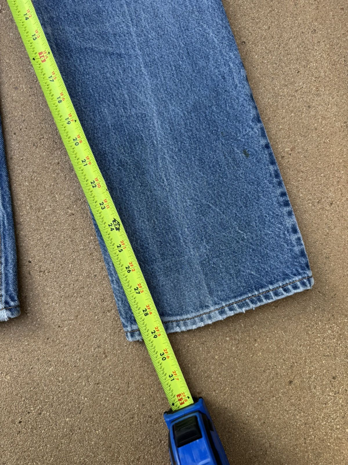 Levi's Vtg 90s Levi’s 517xx Red Tab Bootcut Flare Faded Jeans 33x29 Size US 33 - 10 Thumbnail