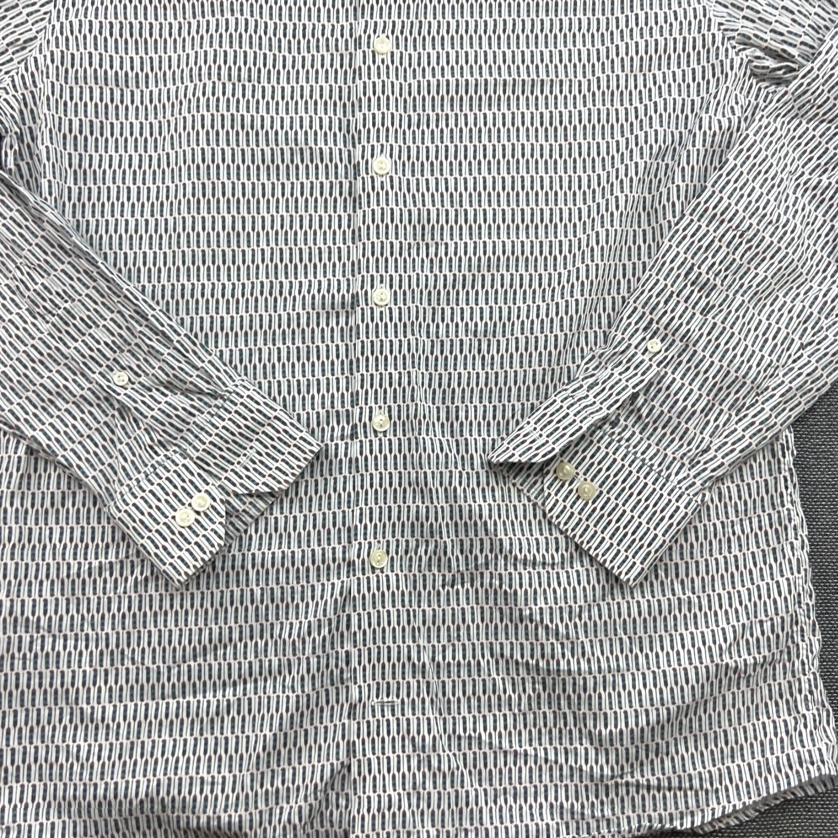 Eton ETON Mens Button Up Shirt Size 41 Large 16 Geometric Long Sleeve Slim Fit Button-Up Casual Mens Shirt Size US L / EU 52-54 / 3 - 3 Thumbnail