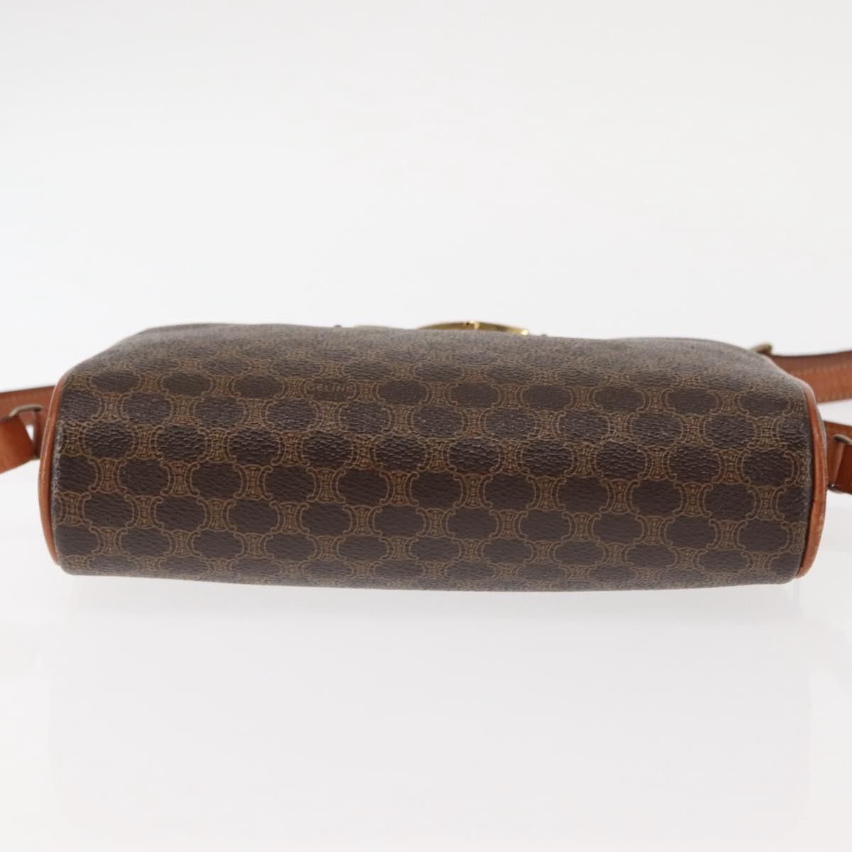 Celine CELINE Macadam Canvas Shoulder Bag Pvc Leather Brown Size ONE SIZE - 9 Thumbnail