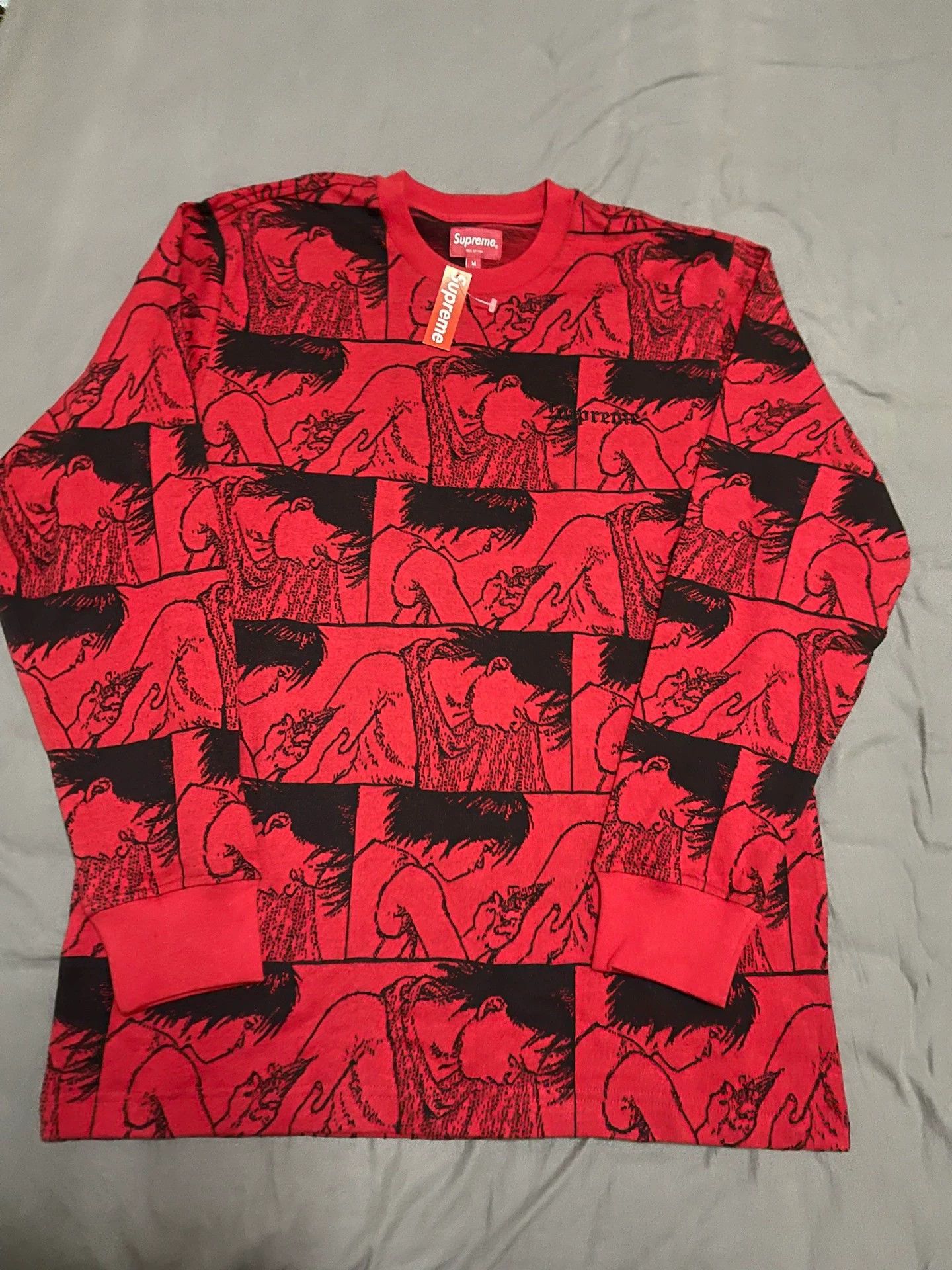 Supreme Supreme Akira Syringe Jacquard L/S Sweater White M/L w/Tags Size US M / EU 48-50 / 2 - 2 Thumbnail