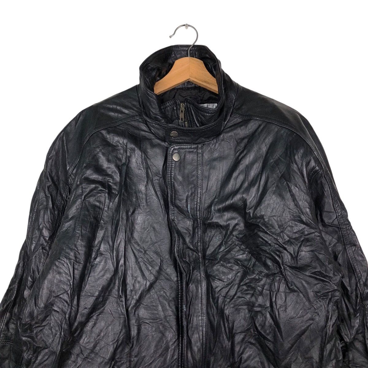 Japanese Brand 📌Vintage Biker Genuine Leather Jacket Vernon Issey Miyake Size US L / EU 52-54 / 3 - 4 Thumbnail