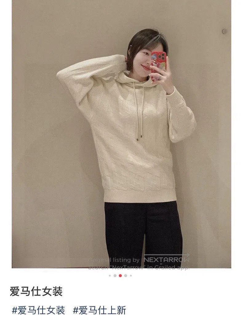 Hermes Hermes Ivory knit sweatshirt Size XS / US 0-2 / IT 36-38 - 9 Thumbnail